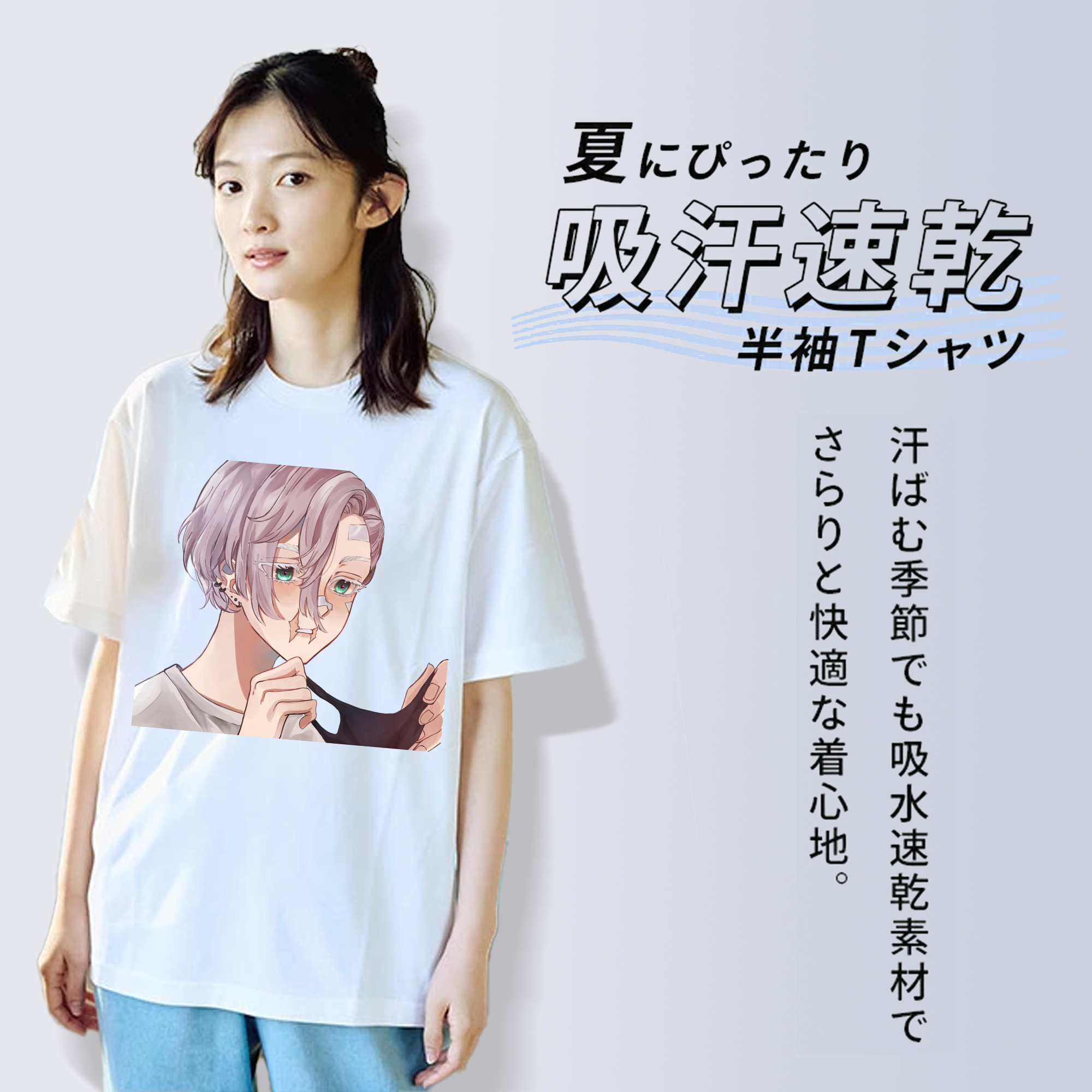 東京リベンジャーズ Tokyo Revengers レディースカジュアルプリントTシャツ（綿100％）