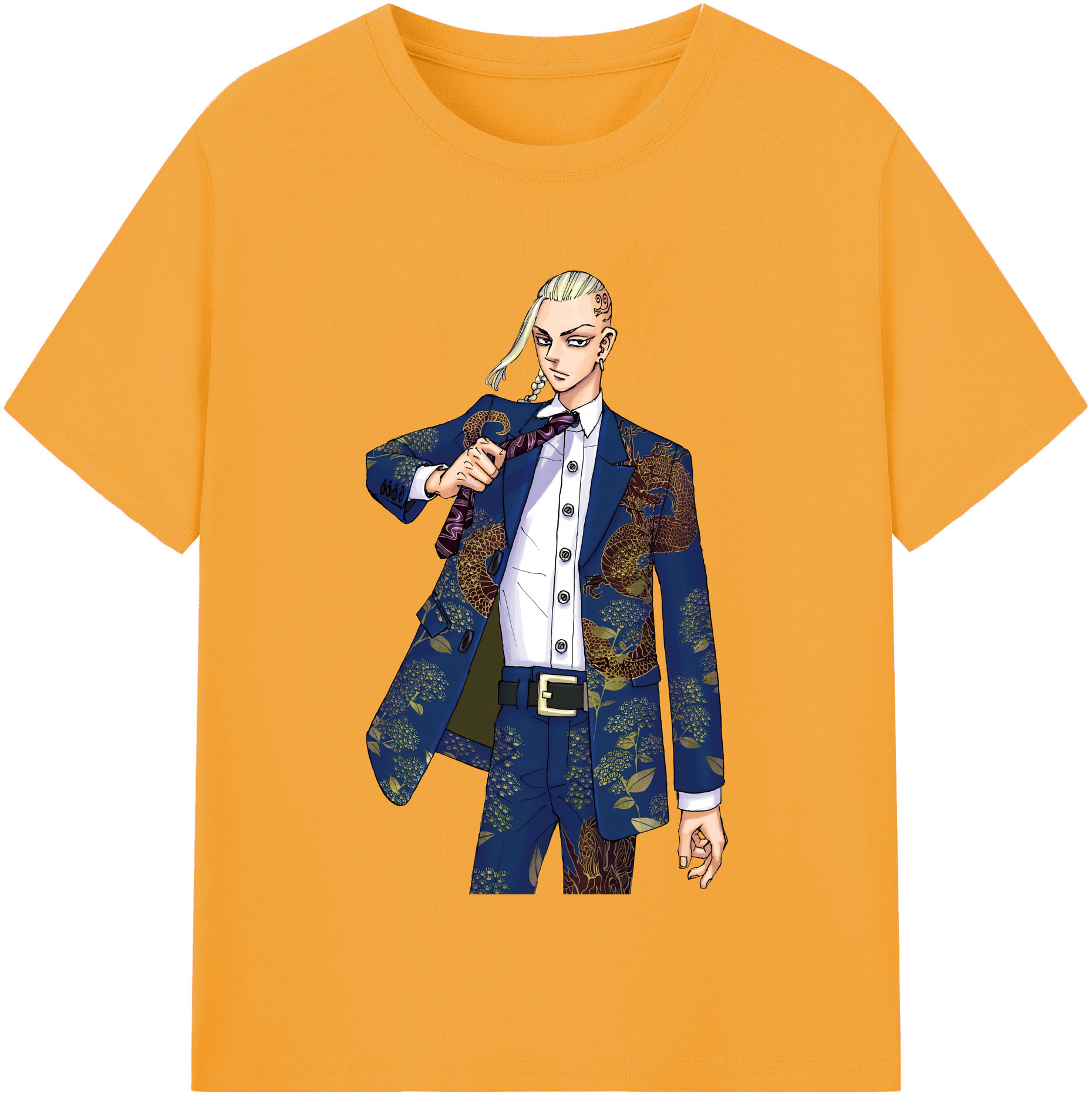 （画像用） 東京リベンジャーズ Tokyo Revengers レディースカジュアルプリントTシャツ（綿100％）