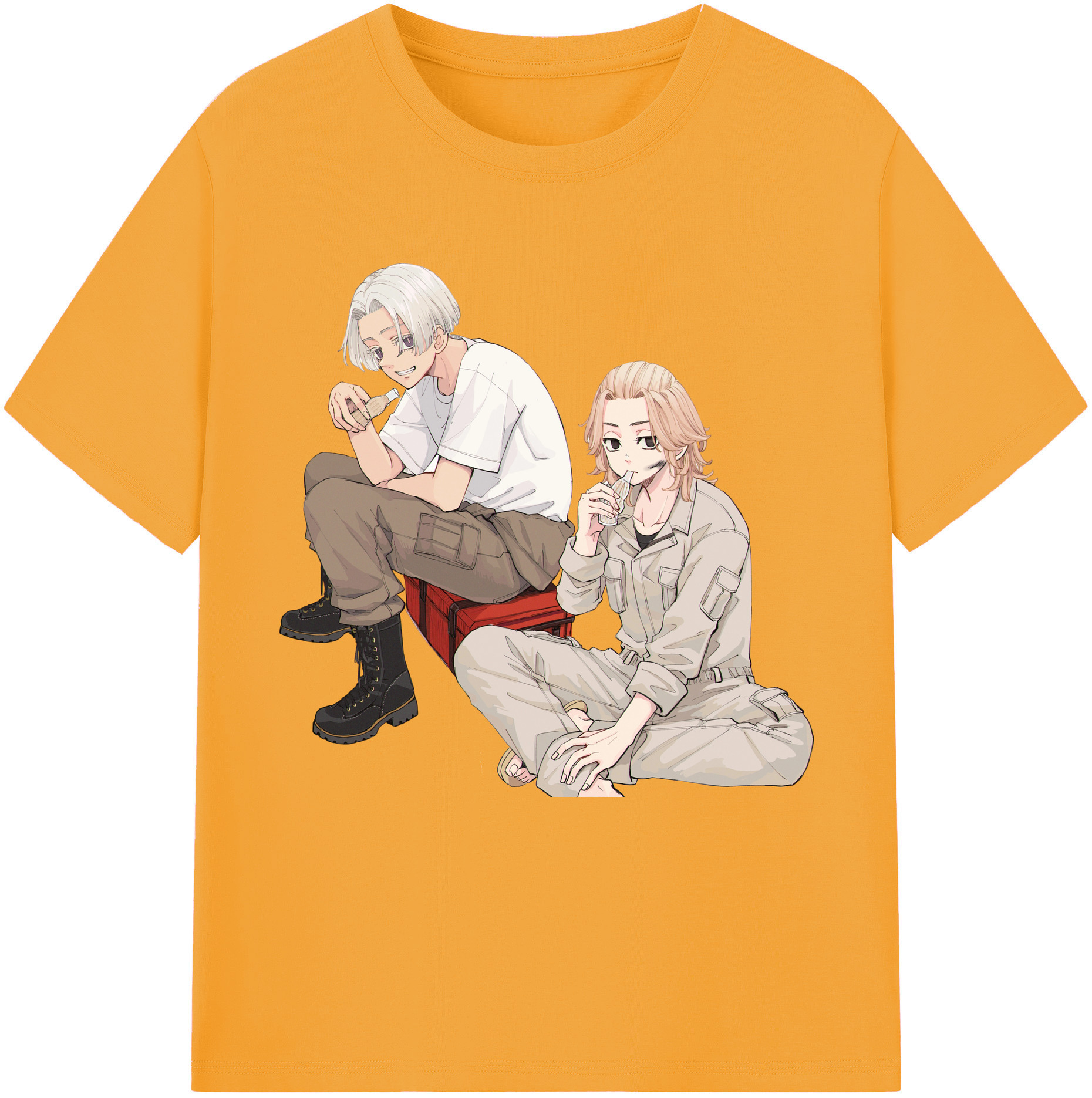 （画像用） 東京リベンジャーズ Tokyo Revengers レディースカジュアルプリントTシャツ（綿100％）