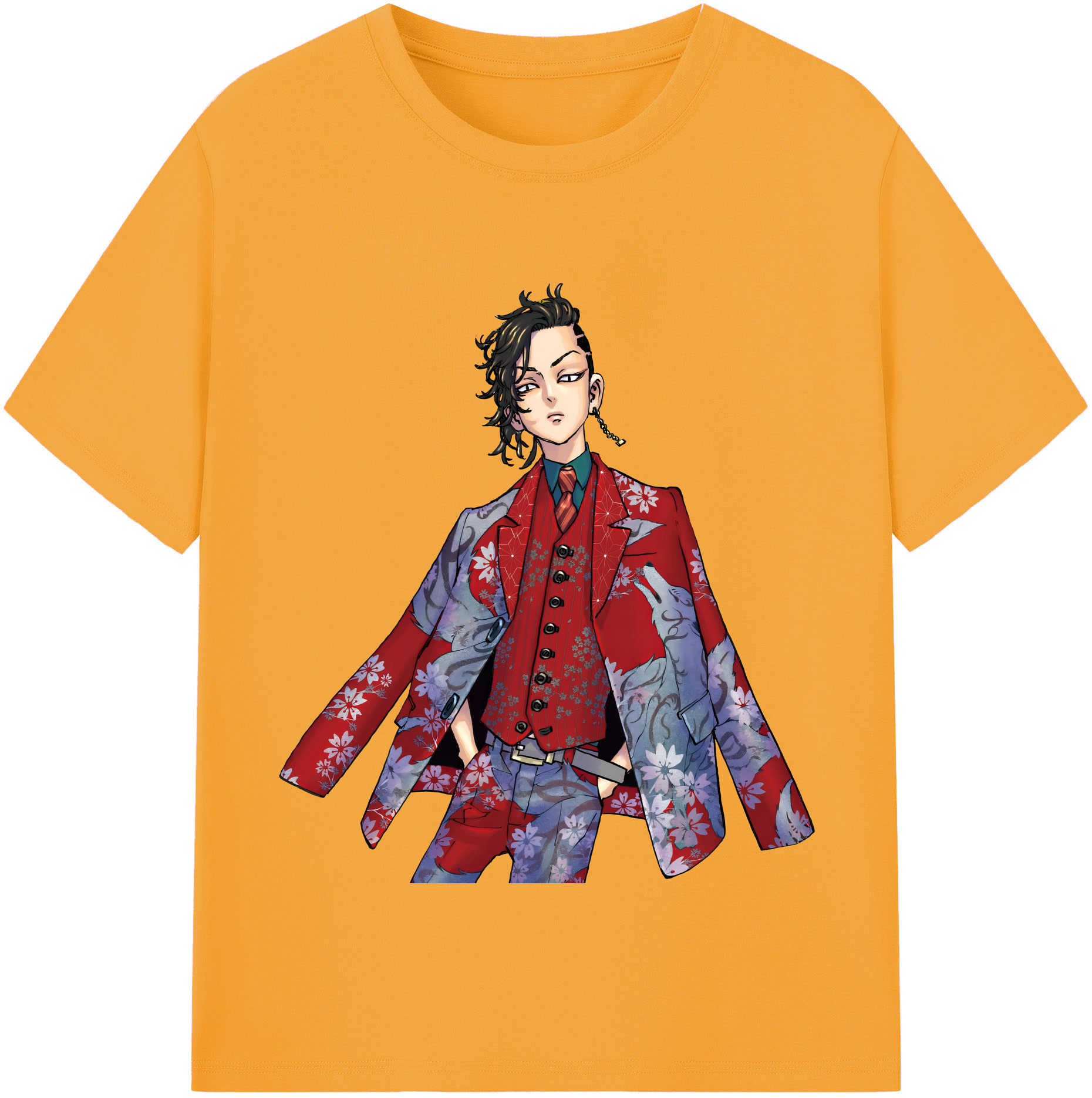 （画像用） 東京リベンジャーズ Tokyo Revengers レディースカジュアルプリントTシャツ（綿100％）
