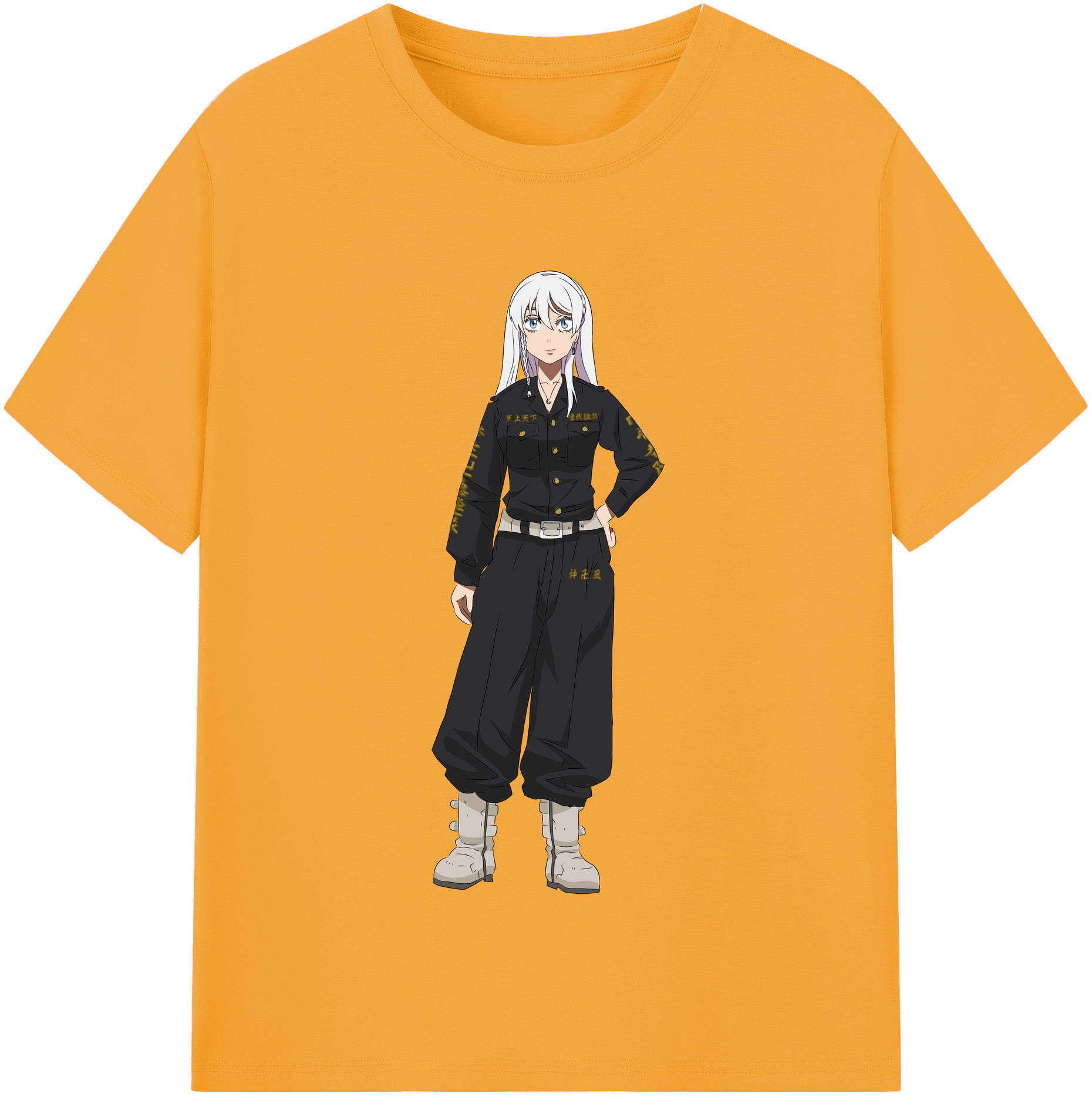 （画像用） 東京リベンジャーズ Tokyo Revengers レディースカジュアルプリントTシャツ（綿100％）