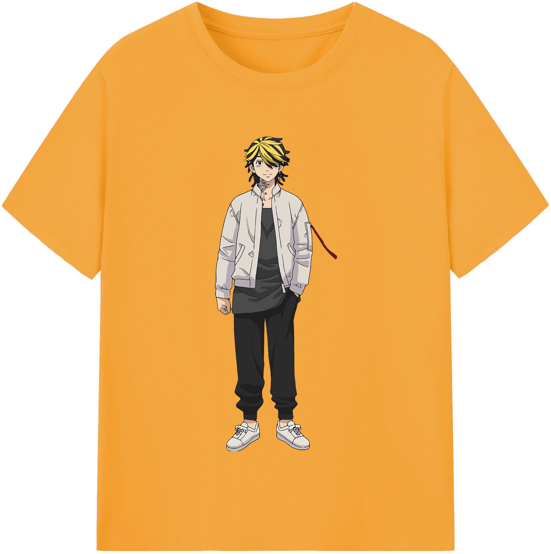 （画像用） 東京リベンジャーズ Tokyo Revengers レディースカジュアルプリントTシャツ（綿100％）