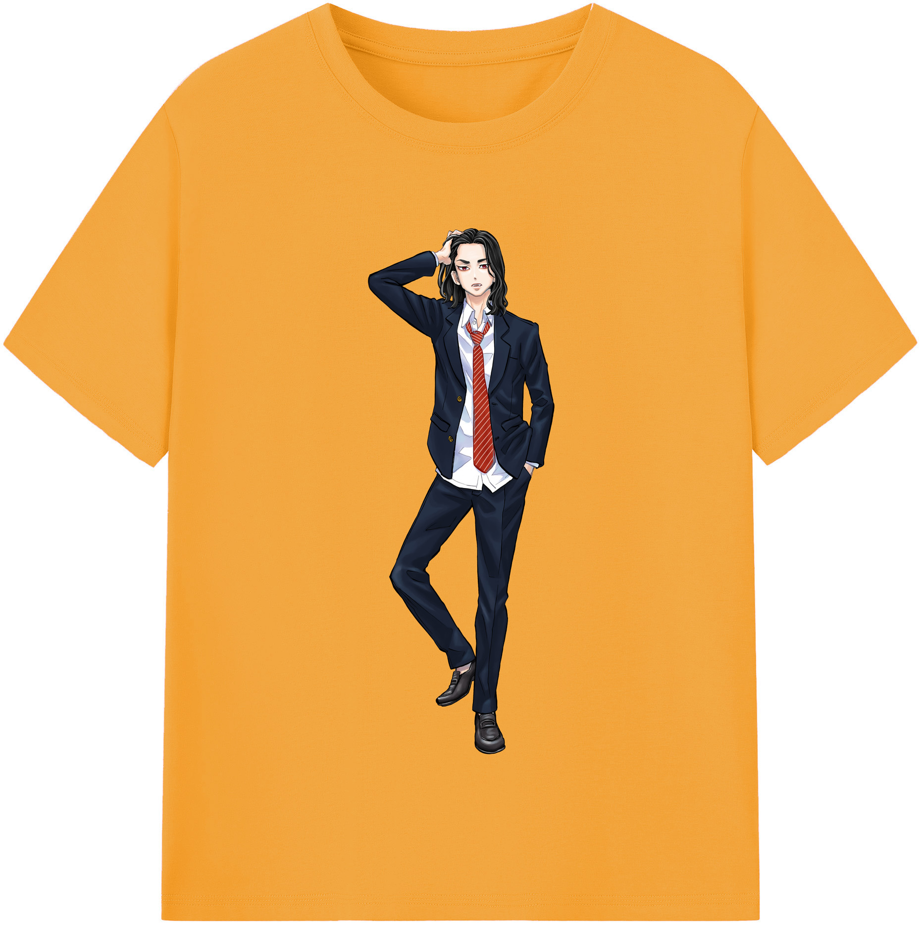 （画像用） 東京リベンジャーズ Tokyo Revengers レディースカジュアルプリントTシャツ（綿100％）
