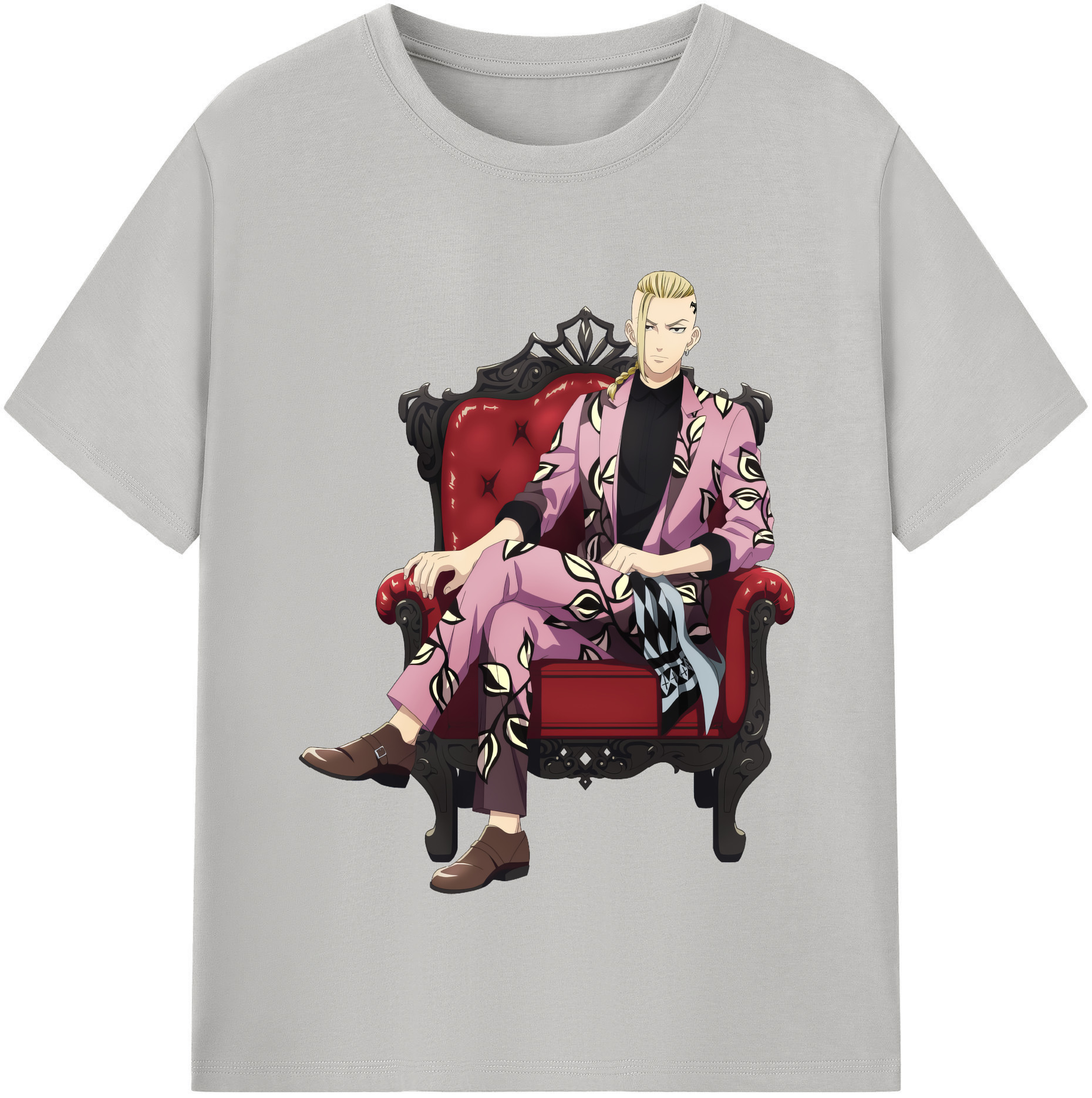 （画像用） 東京リベンジャーズ Tokyo Revengers レディースカジュアルプリントTシャツ（綿100％）