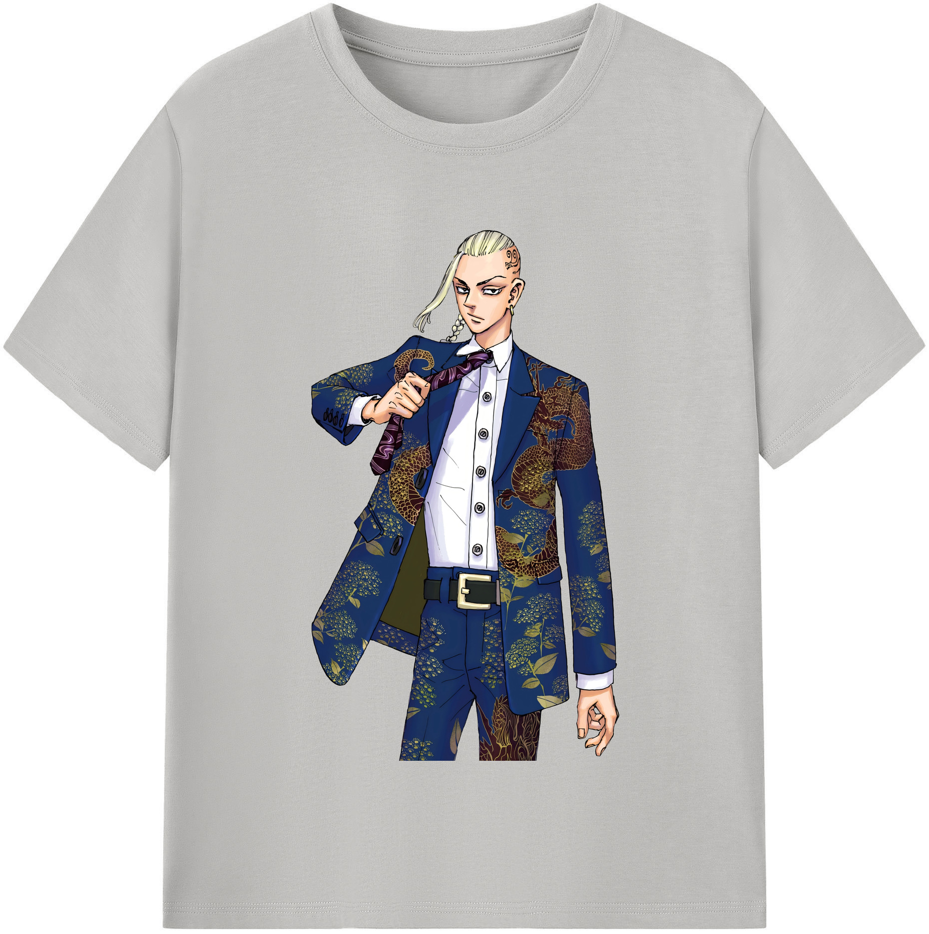 （画像用） 東京リベンジャーズ Tokyo Revengers レディースカジュアルプリントTシャツ（綿100％）