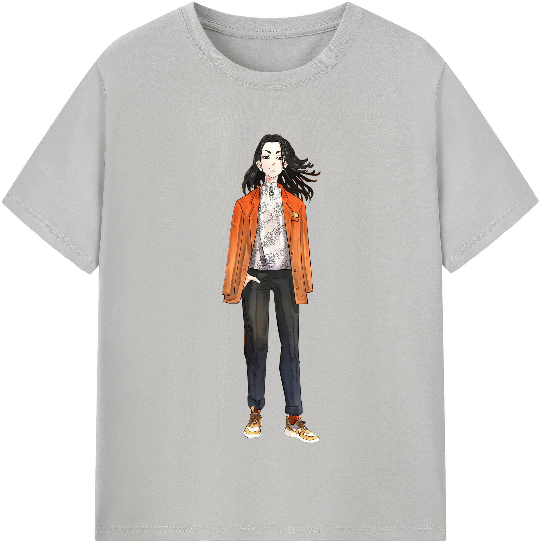 （画像用） 東京リベンジャーズ Tokyo Revengers レディースカジュアルプリントTシャツ（綿100％）