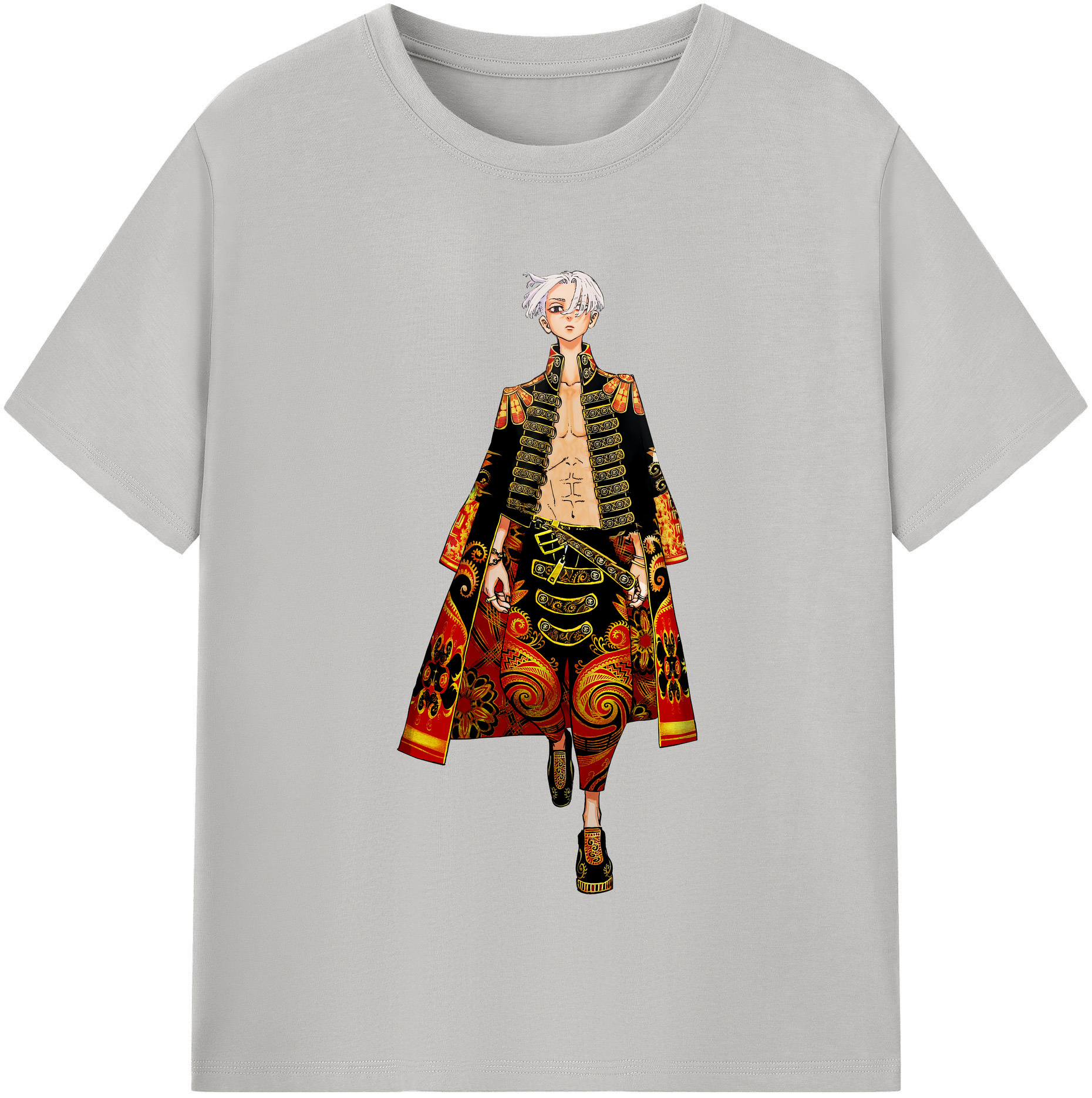 （画像用） 東京リベンジャーズ Tokyo Revengers レディースカジュアルプリントTシャツ（綿100％）