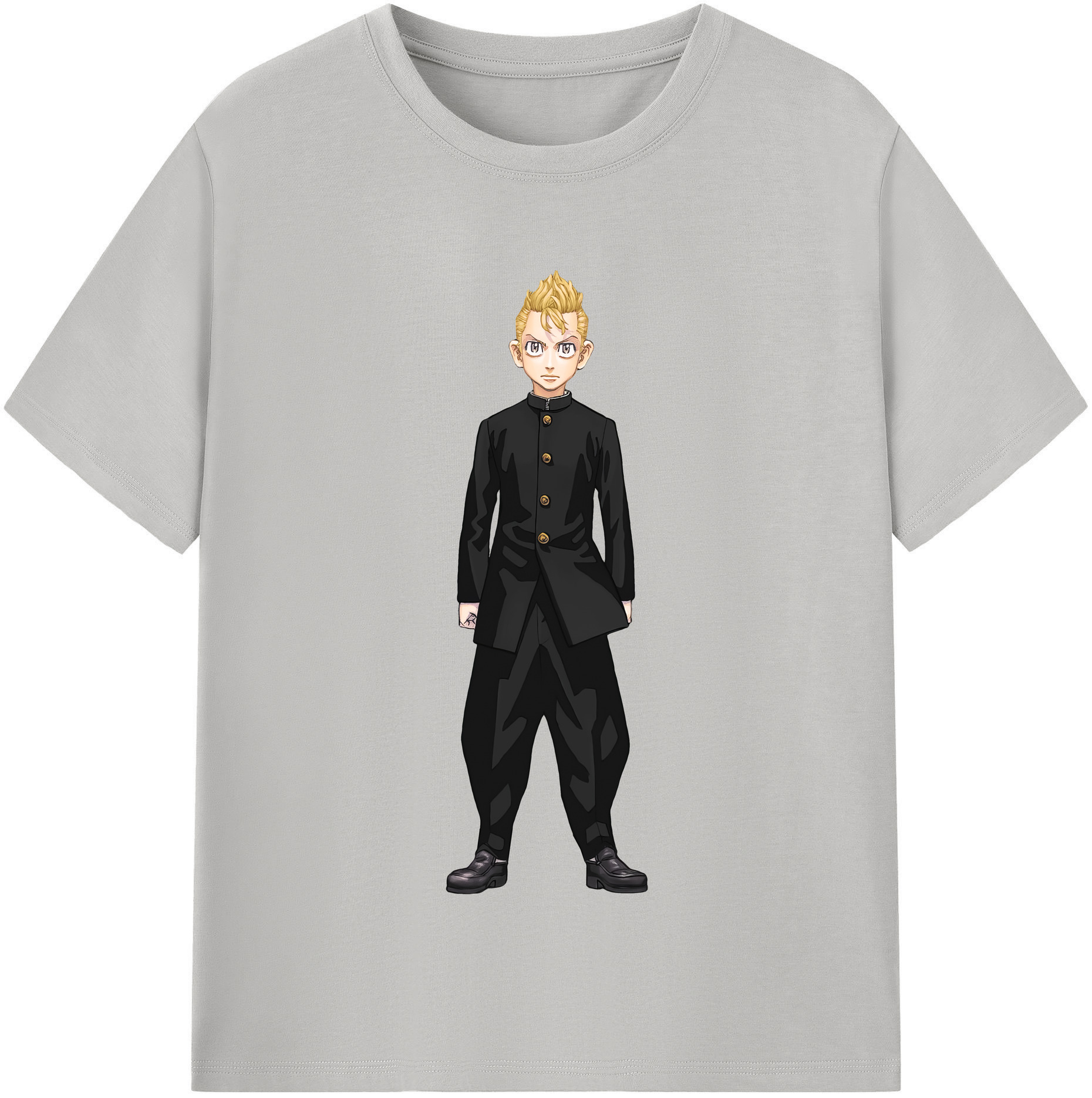 （画像用） 東京リベンジャーズ Tokyo Revengers レディースカジュアルプリントTシャツ（綿100％）