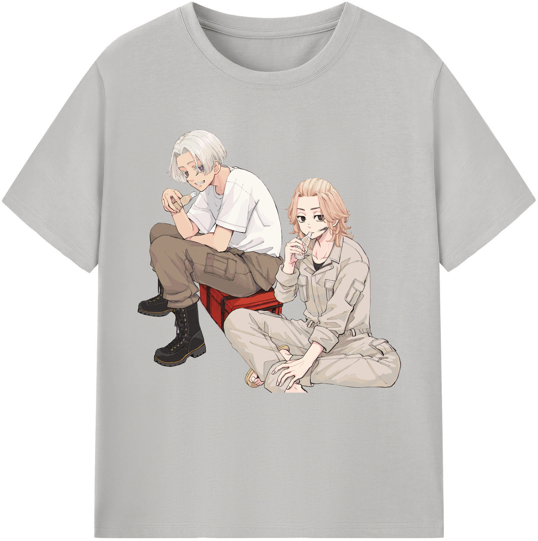 （画像用） 東京リベンジャーズ Tokyo Revengers レディースカジュアルプリントTシャツ（綿100％）