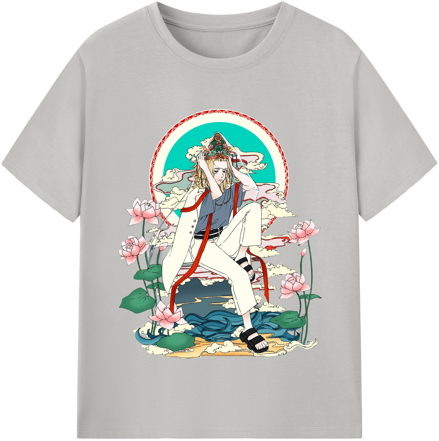 （画像用） 東京リベンジャーズ Tokyo Revengers レディースカジュアルプリントTシャツ（綿100％）