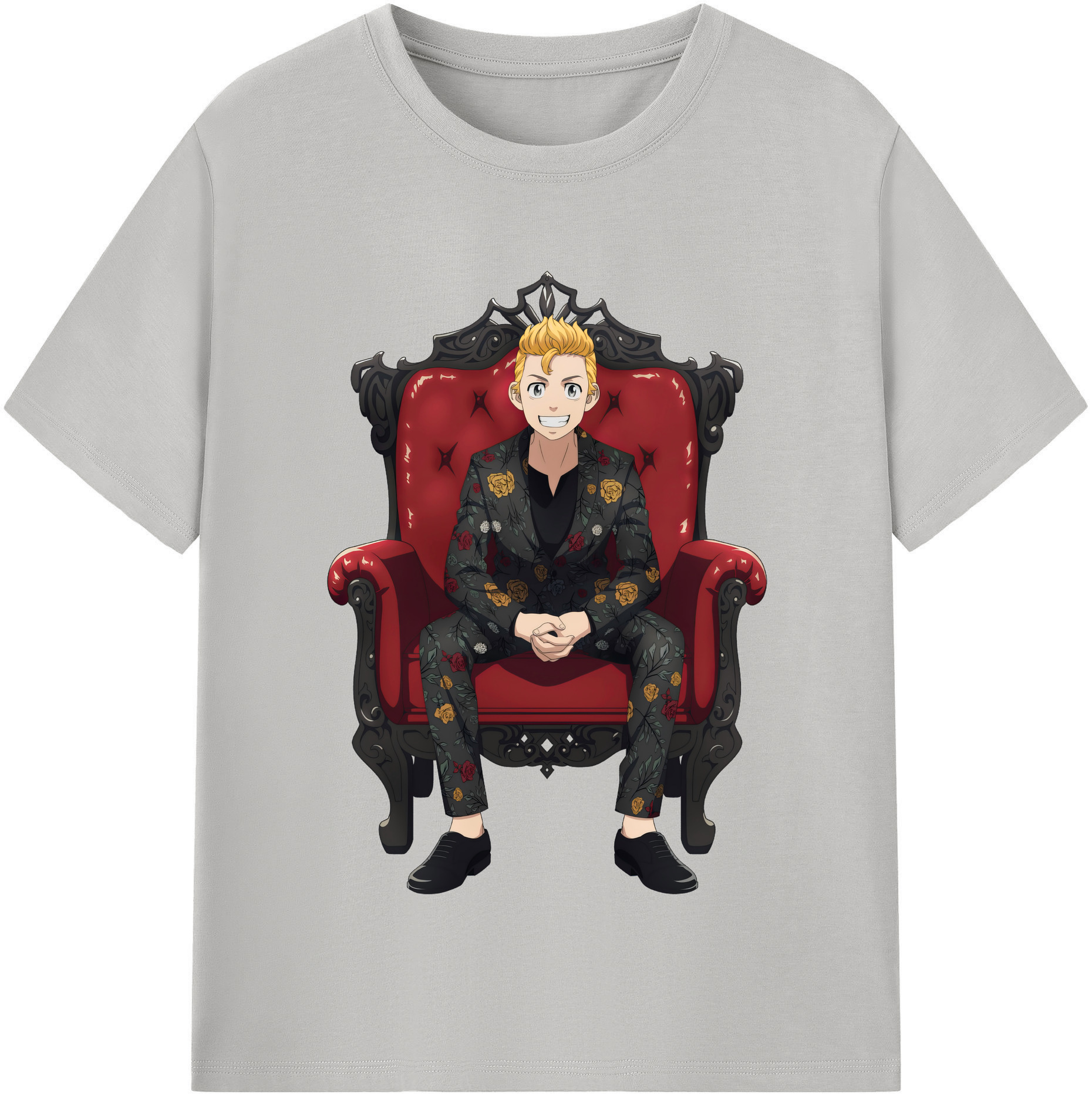 （画像用） 東京リベンジャーズ Tokyo Revengers レディースカジュアルプリントTシャツ（綿100％）
