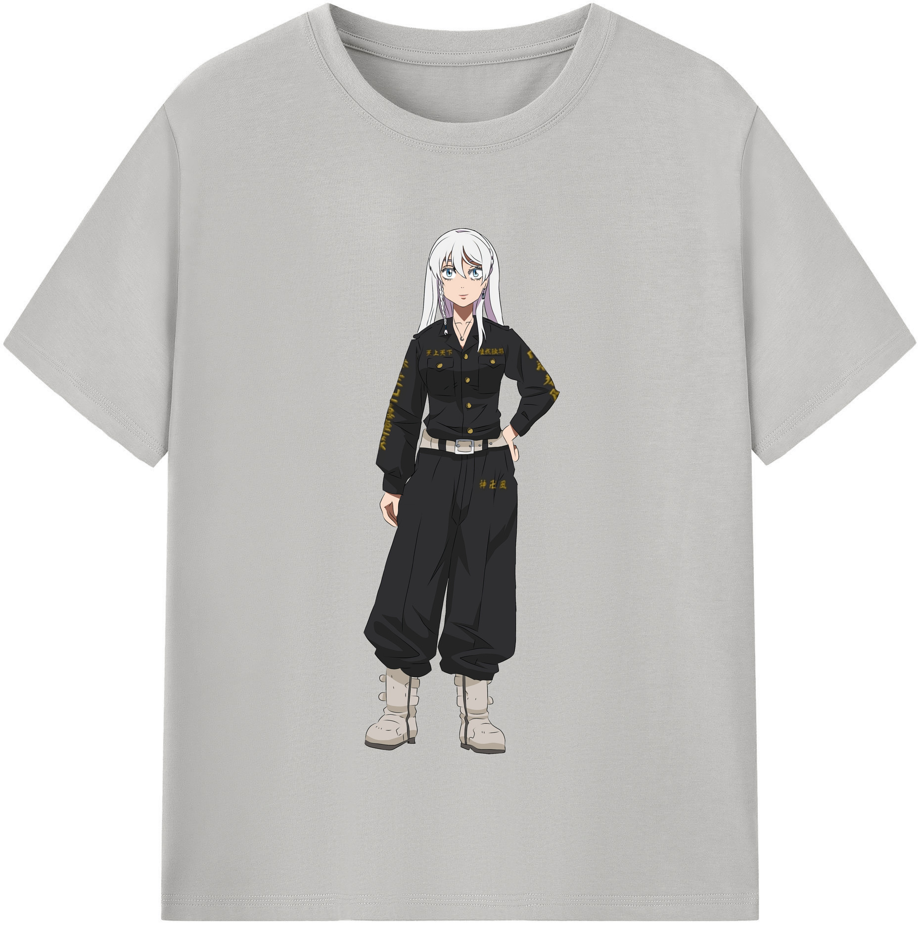 （画像用） 東京リベンジャーズ Tokyo Revengers レディースカジュアルプリントTシャツ（綿100％）