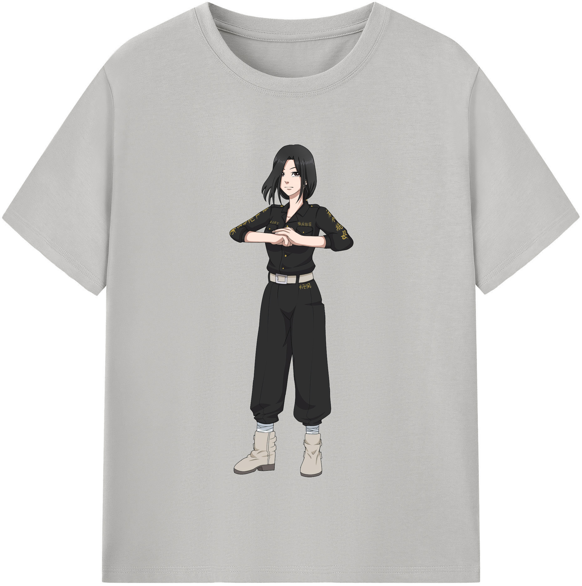 （画像用） 東京リベンジャーズ Tokyo Revengers レディースカジュアルプリントTシャツ（綿100％）