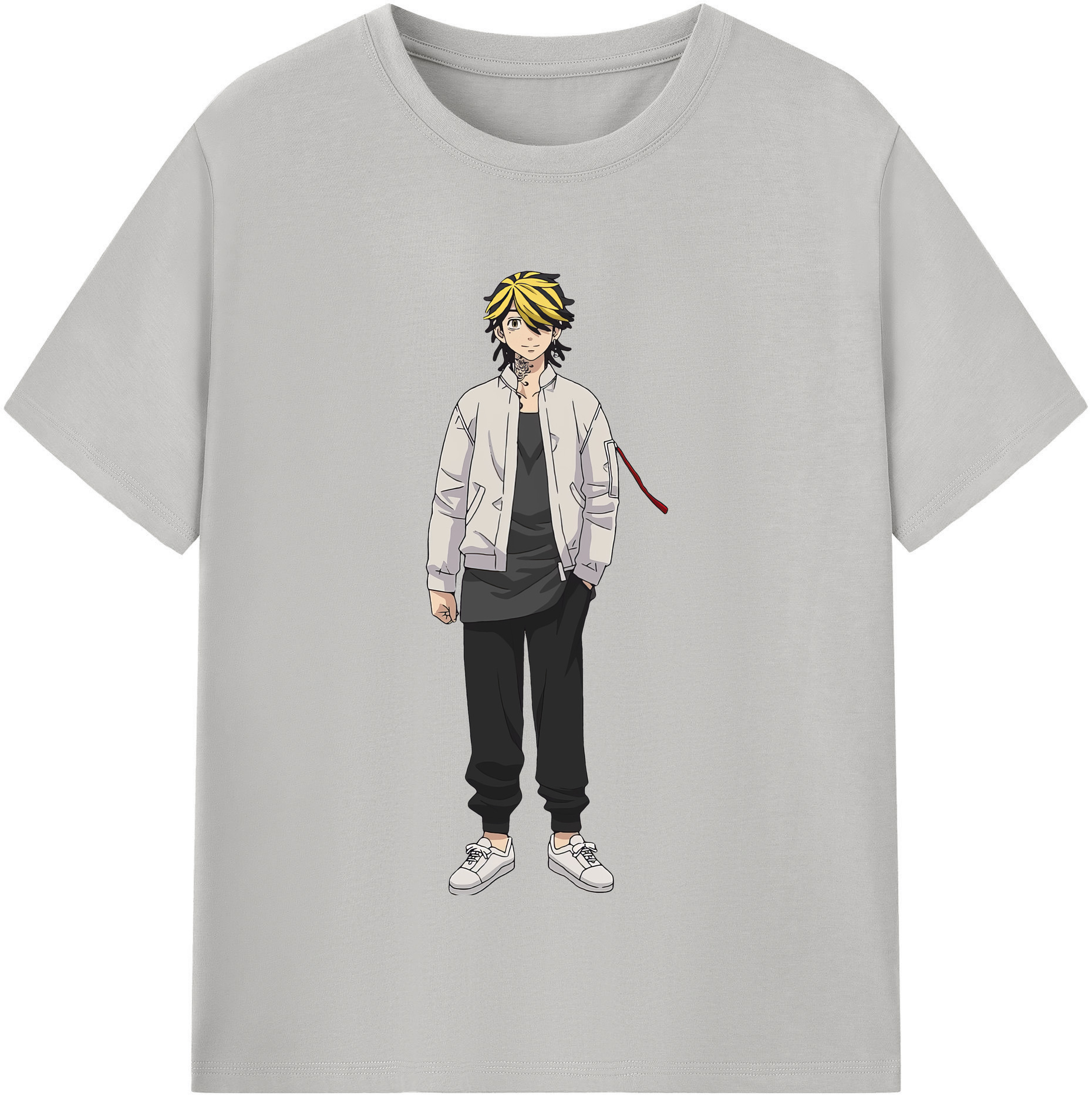 （画像用） 東京リベンジャーズ Tokyo Revengers レディースカジュアルプリントTシャツ（綿100％）