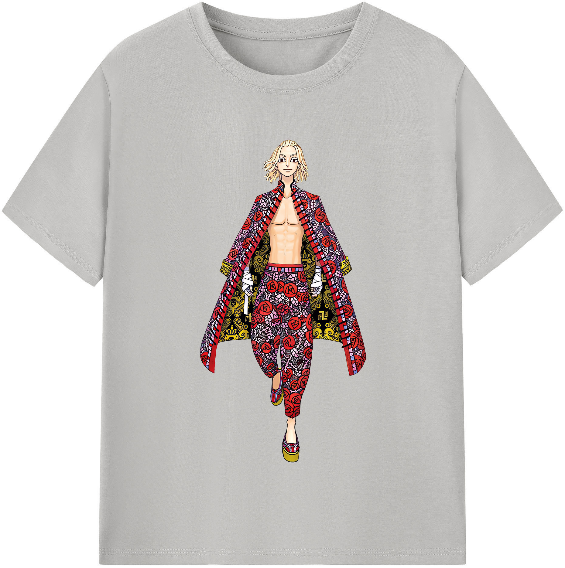 （画像用） 東京リベンジャーズ Tokyo Revengers レディースカジュアルプリントTシャツ（綿100％）