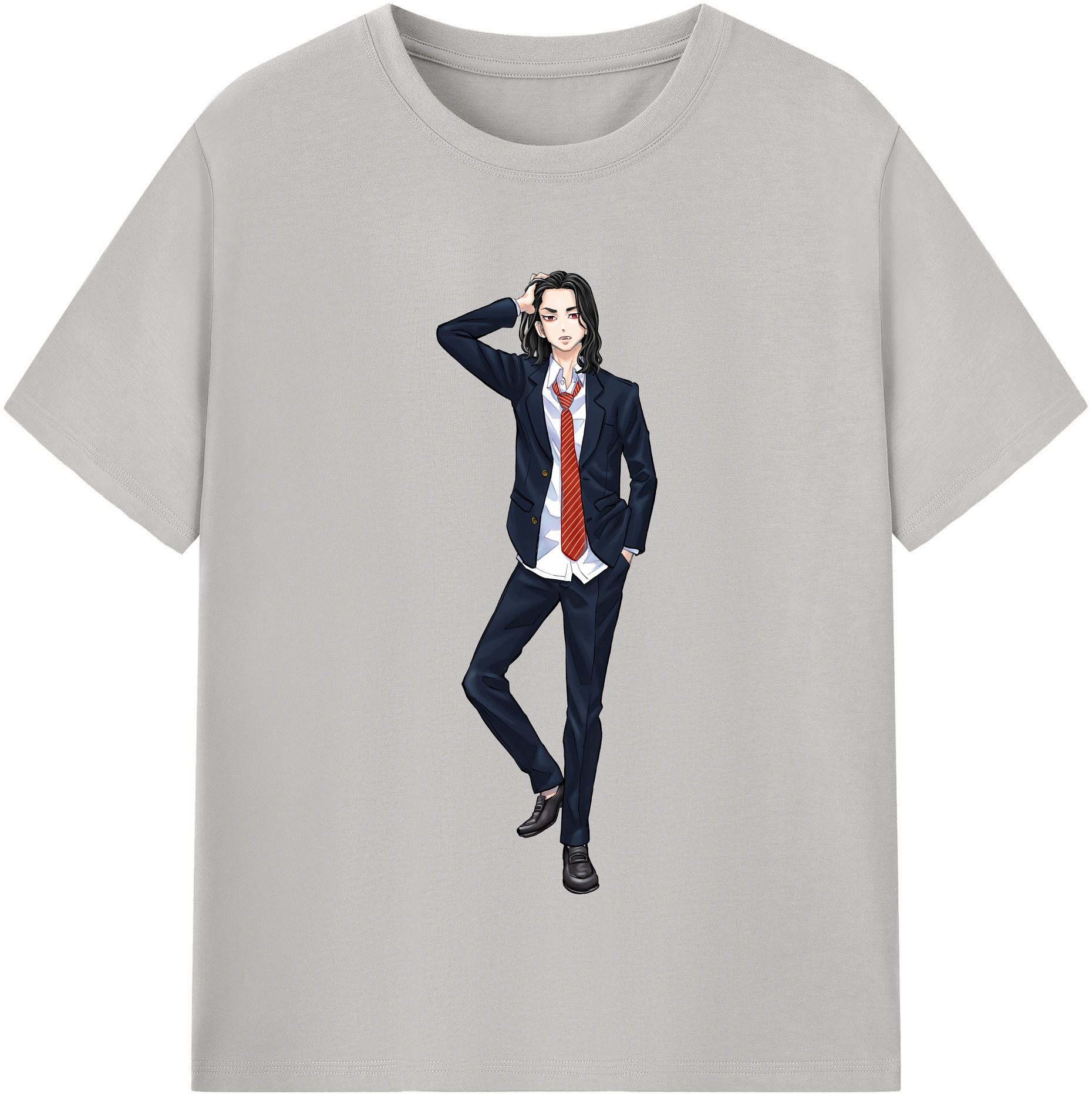 （画像用） 東京リベンジャーズ Tokyo Revengers レディースカジュアルプリントTシャツ（綿100％）