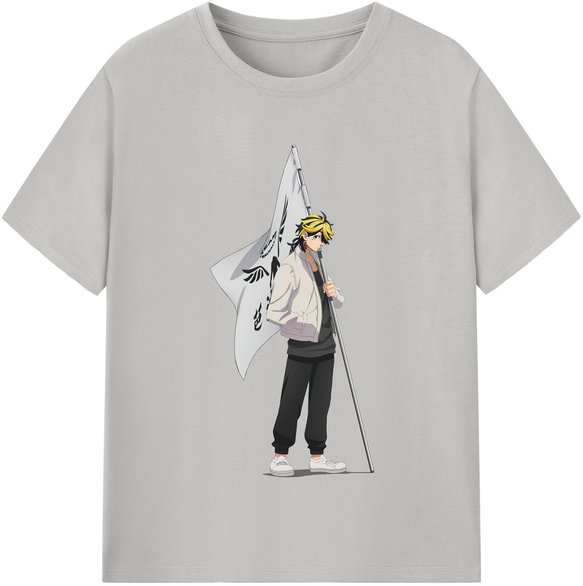 （画像用） 東京リベンジャーズ Tokyo Revengers レディースカジュアルプリントTシャツ（綿100％）