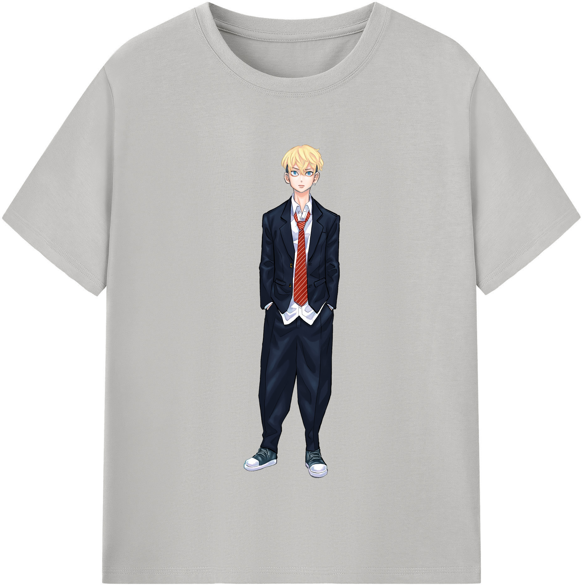 （画像用） 東京リベンジャーズ Tokyo Revengers レディースカジュアルプリントTシャツ（綿100％）