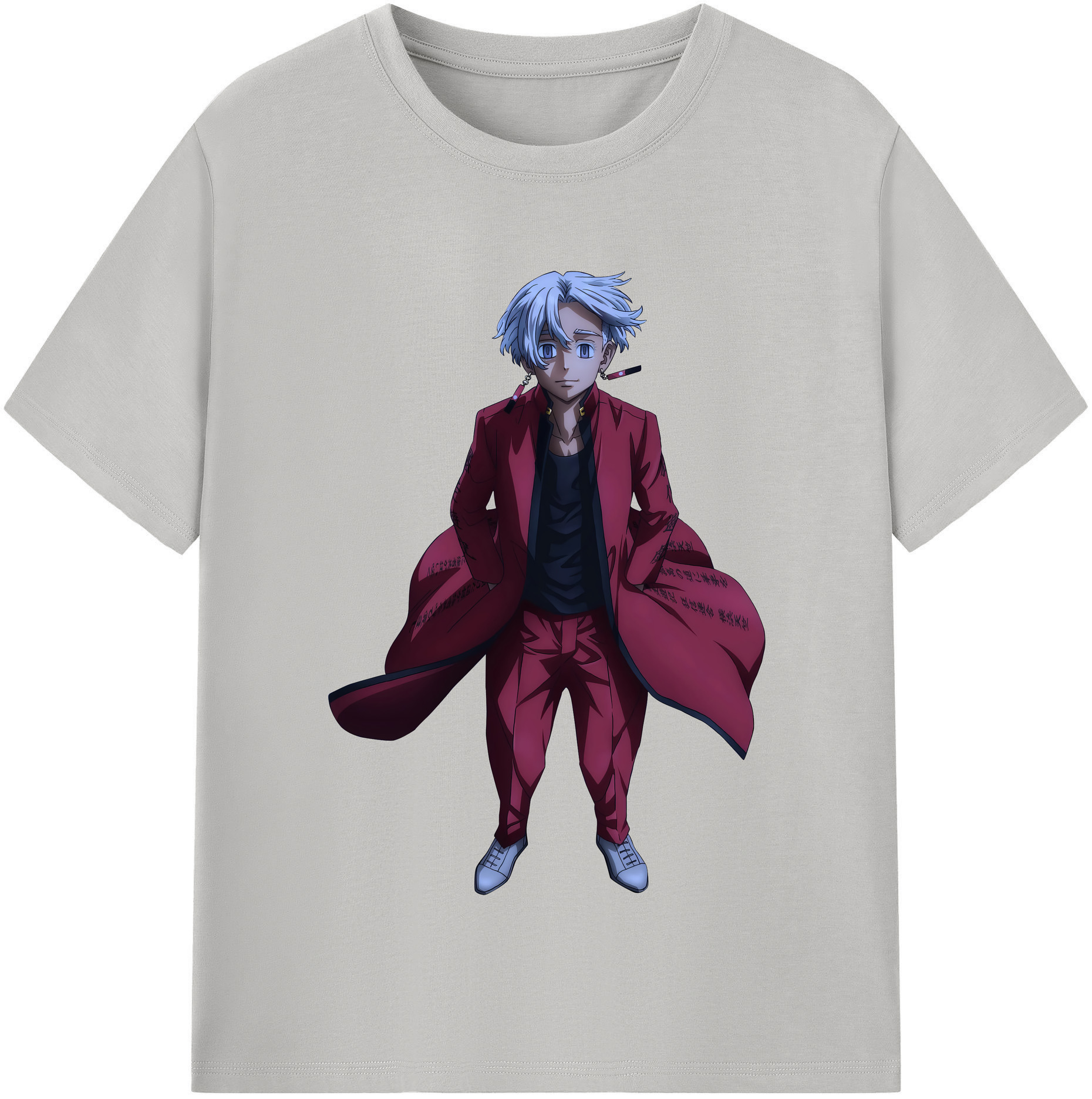 （画像用） 東京リベンジャーズ Tokyo Revengers レディースカジュアルプリントTシャツ（綿100％）