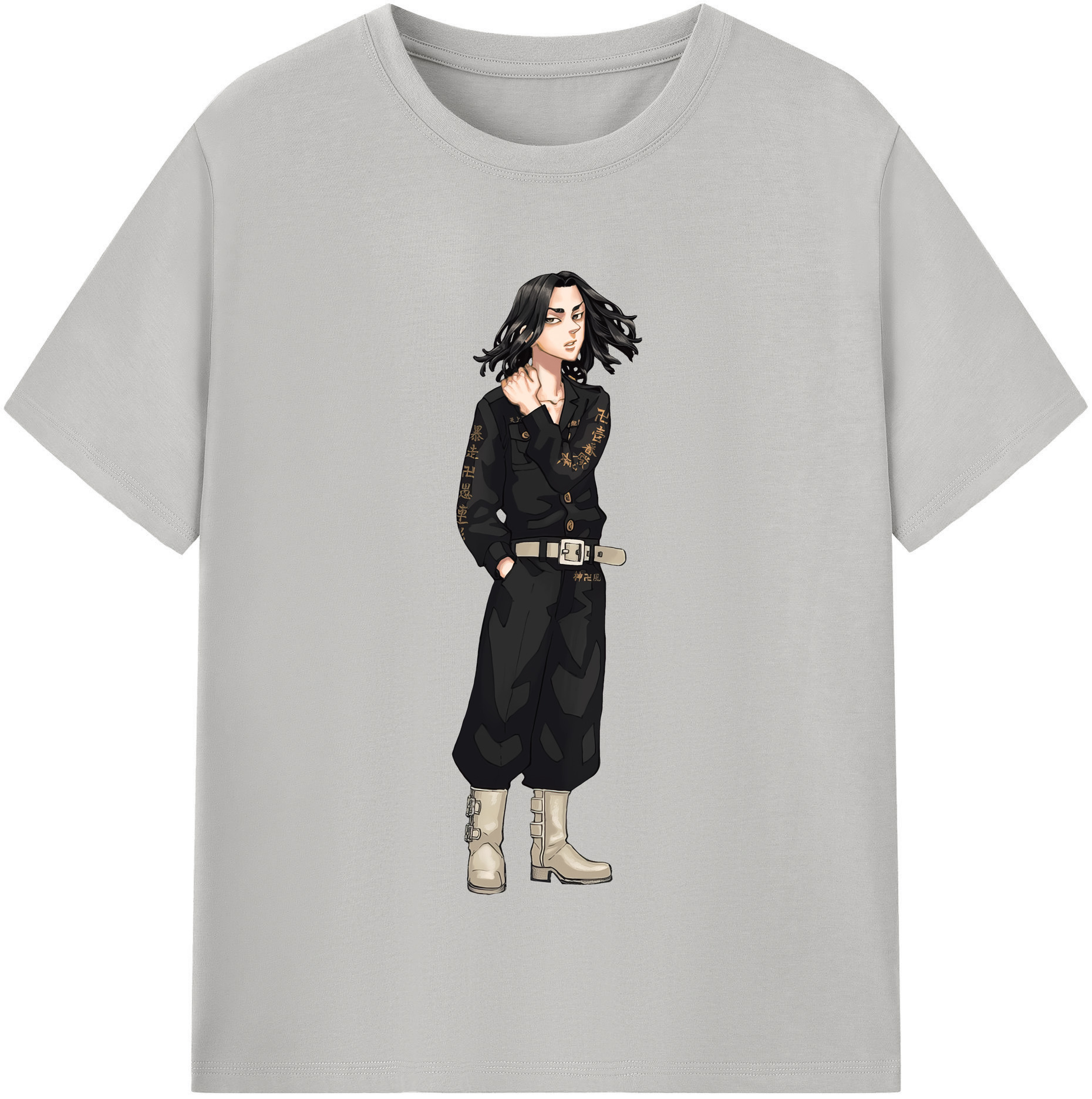 （画像用） 東京リベンジャーズ Tokyo Revengers レディースカジュアルプリントTシャツ（綿100％）
