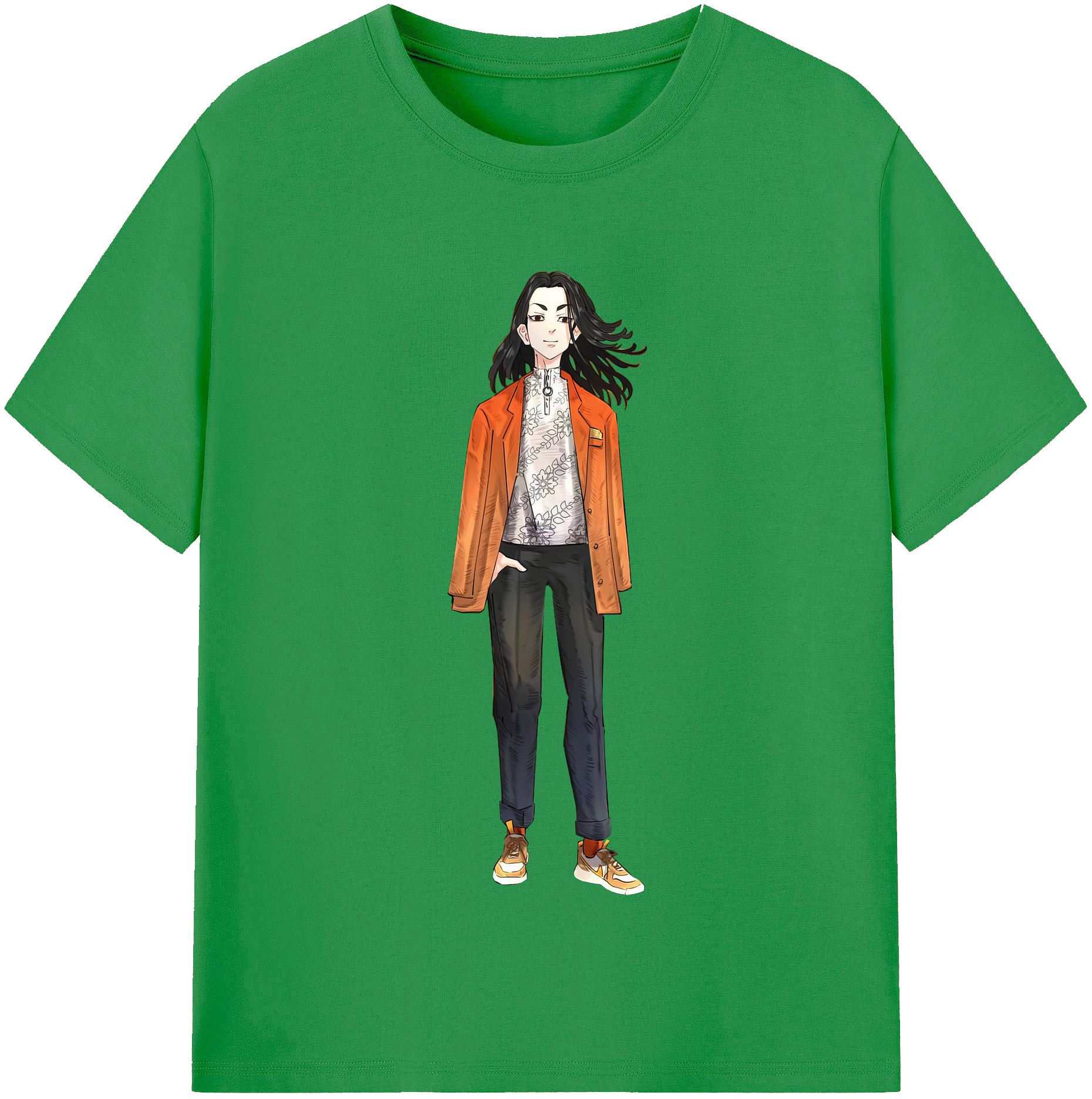 （画像用） 東京リベンジャーズ Tokyo Revengers レディースカジュアルプリントTシャツ（綿100％）