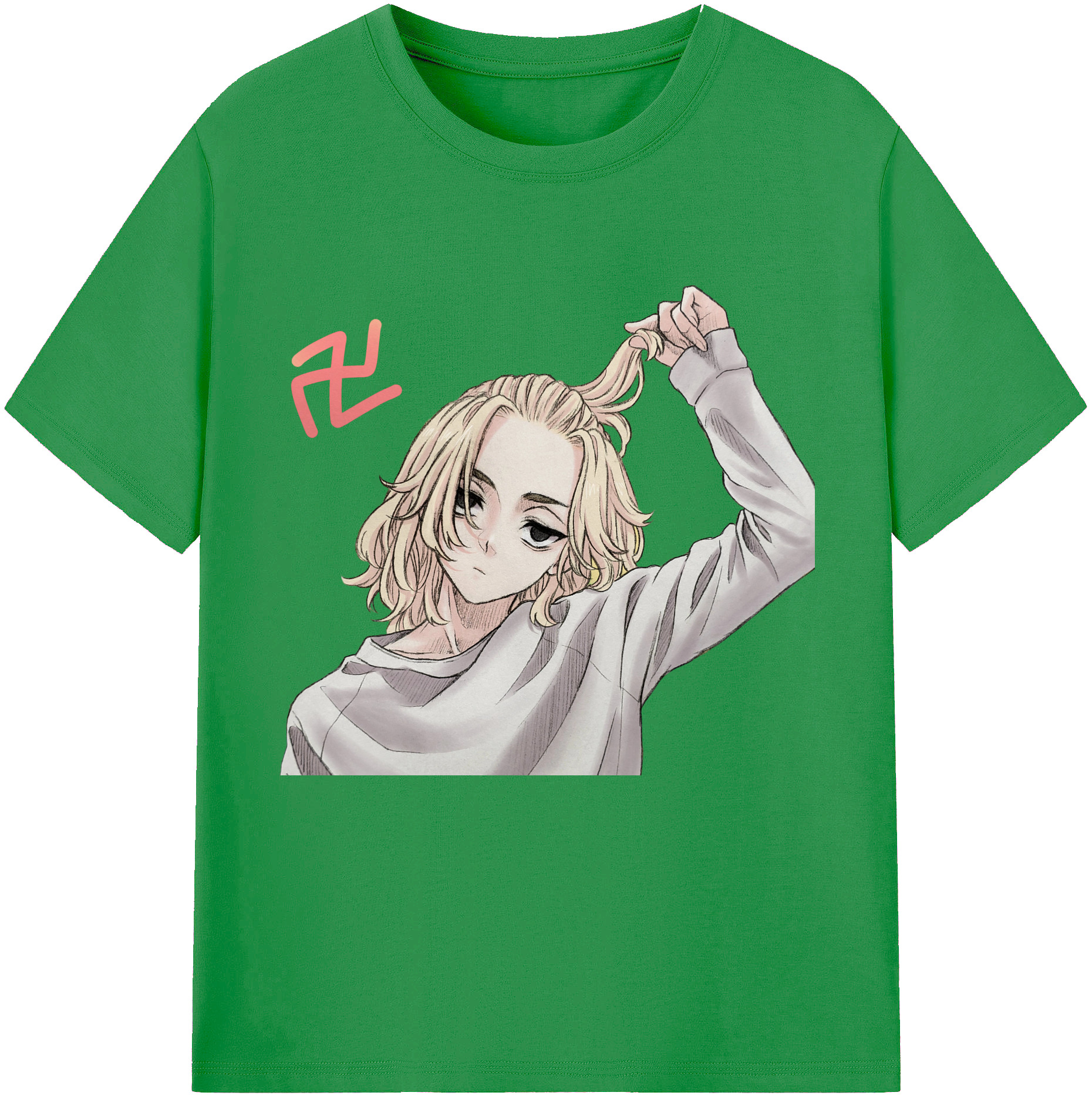 東京リベンジャーズ Tokyo Revengers レディースカジュアルプリントTシャツ（綿100％）
