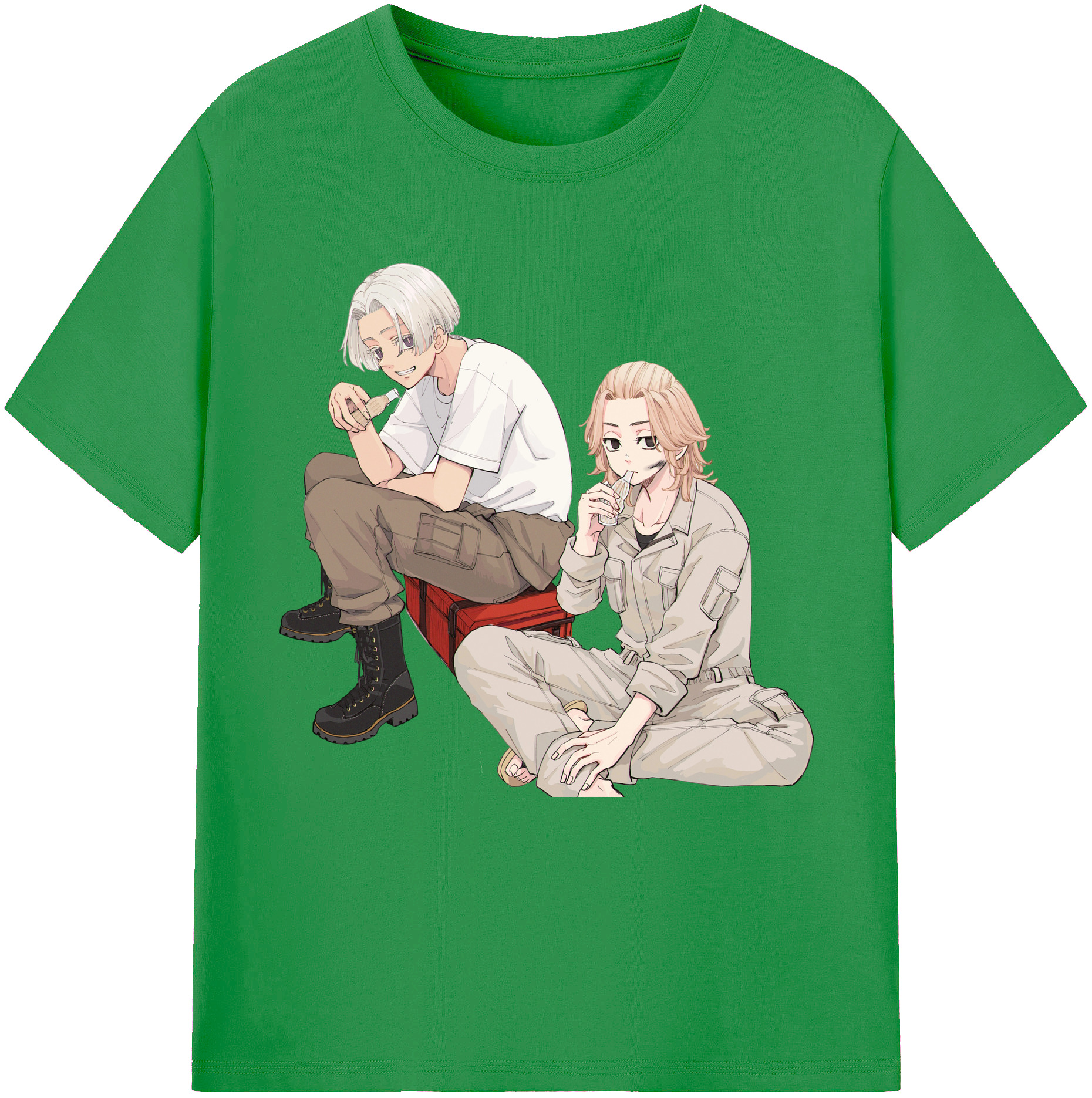 （画像用） 東京リベンジャーズ Tokyo Revengers レディースカジュアルプリントTシャツ（綿100％）