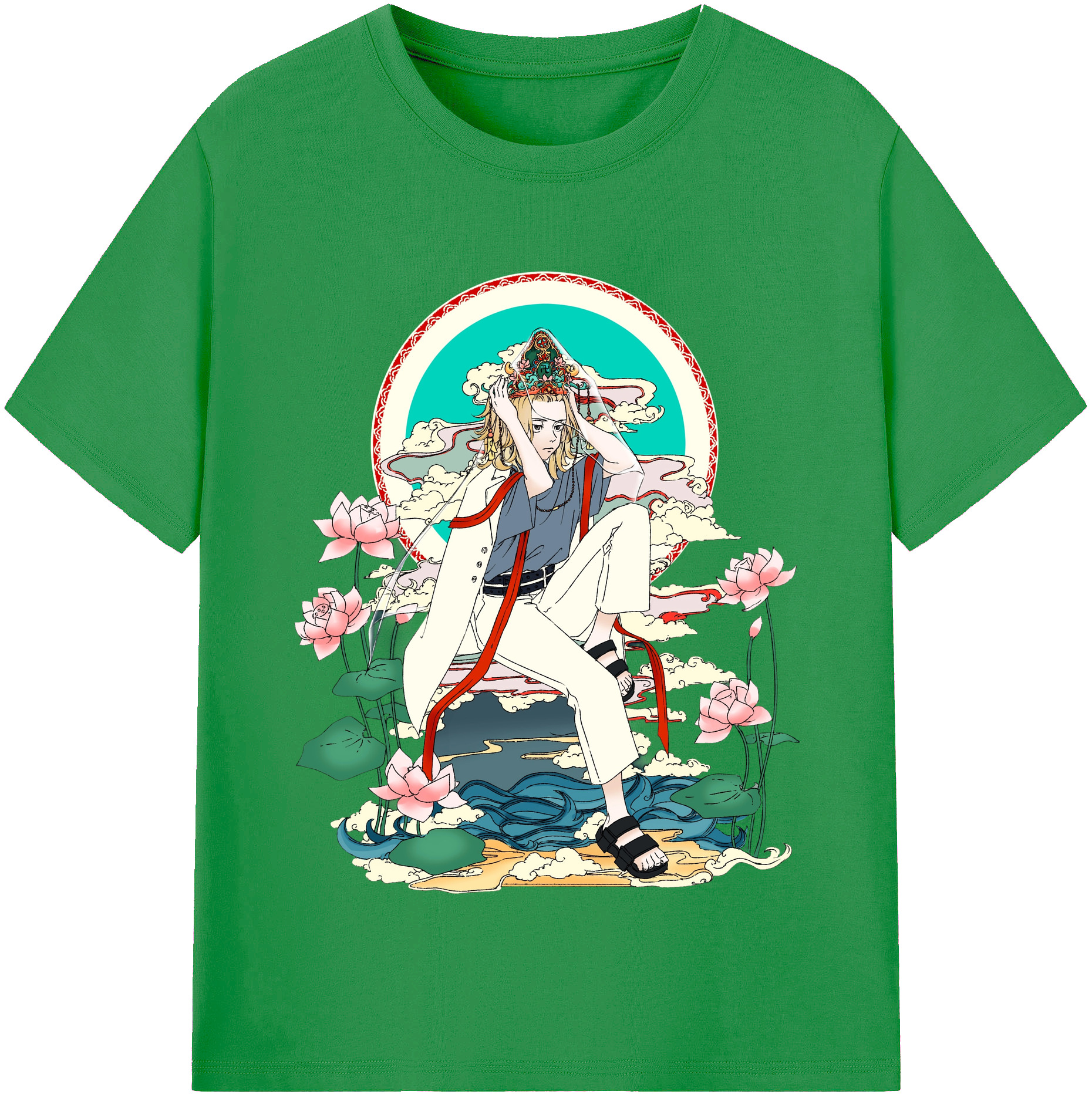（画像用） 東京リベンジャーズ Tokyo Revengers レディースカジュアルプリントTシャツ（綿100％）