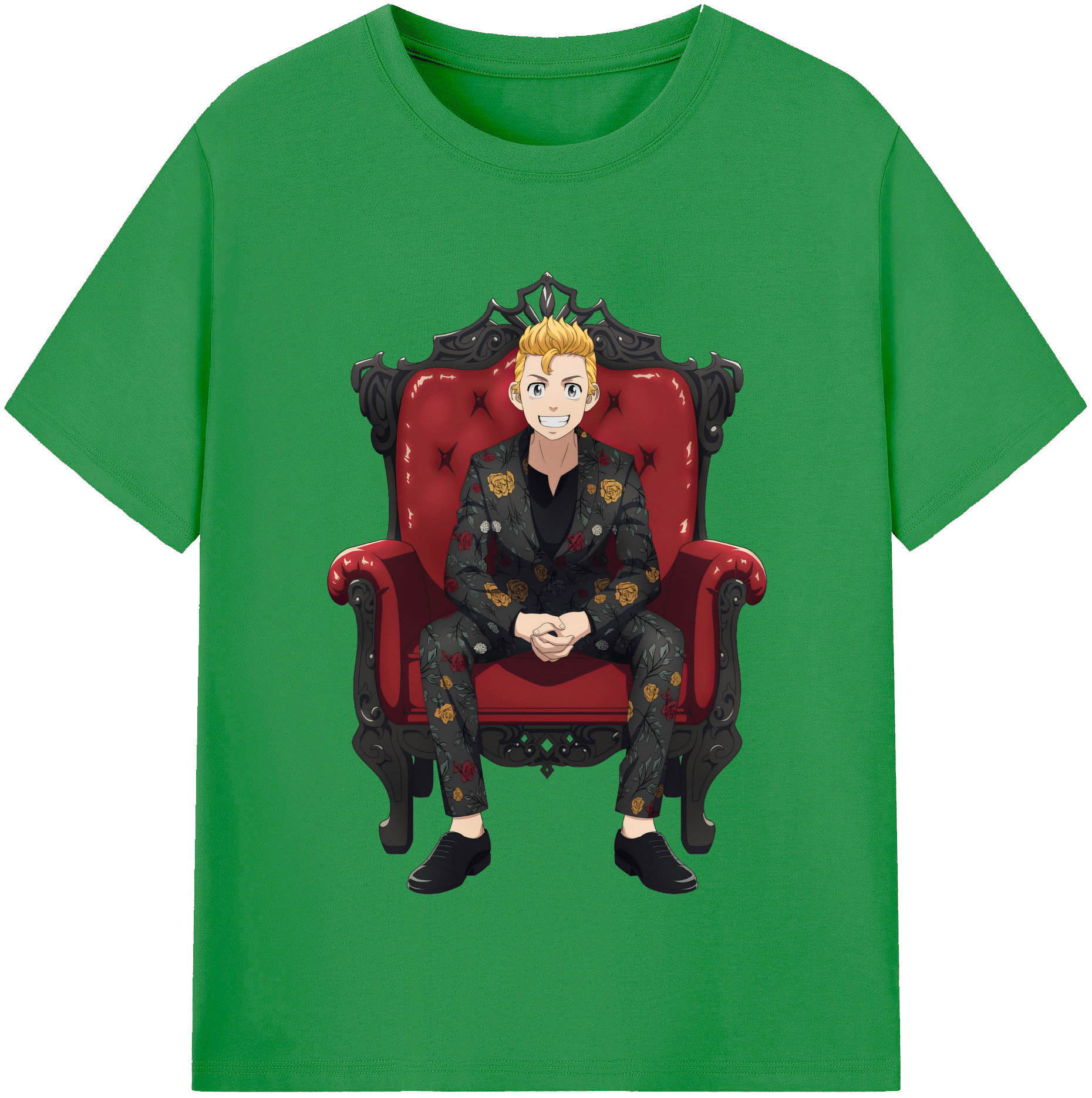 （画像用） 東京リベンジャーズ Tokyo Revengers レディースカジュアルプリントTシャツ（綿100％）