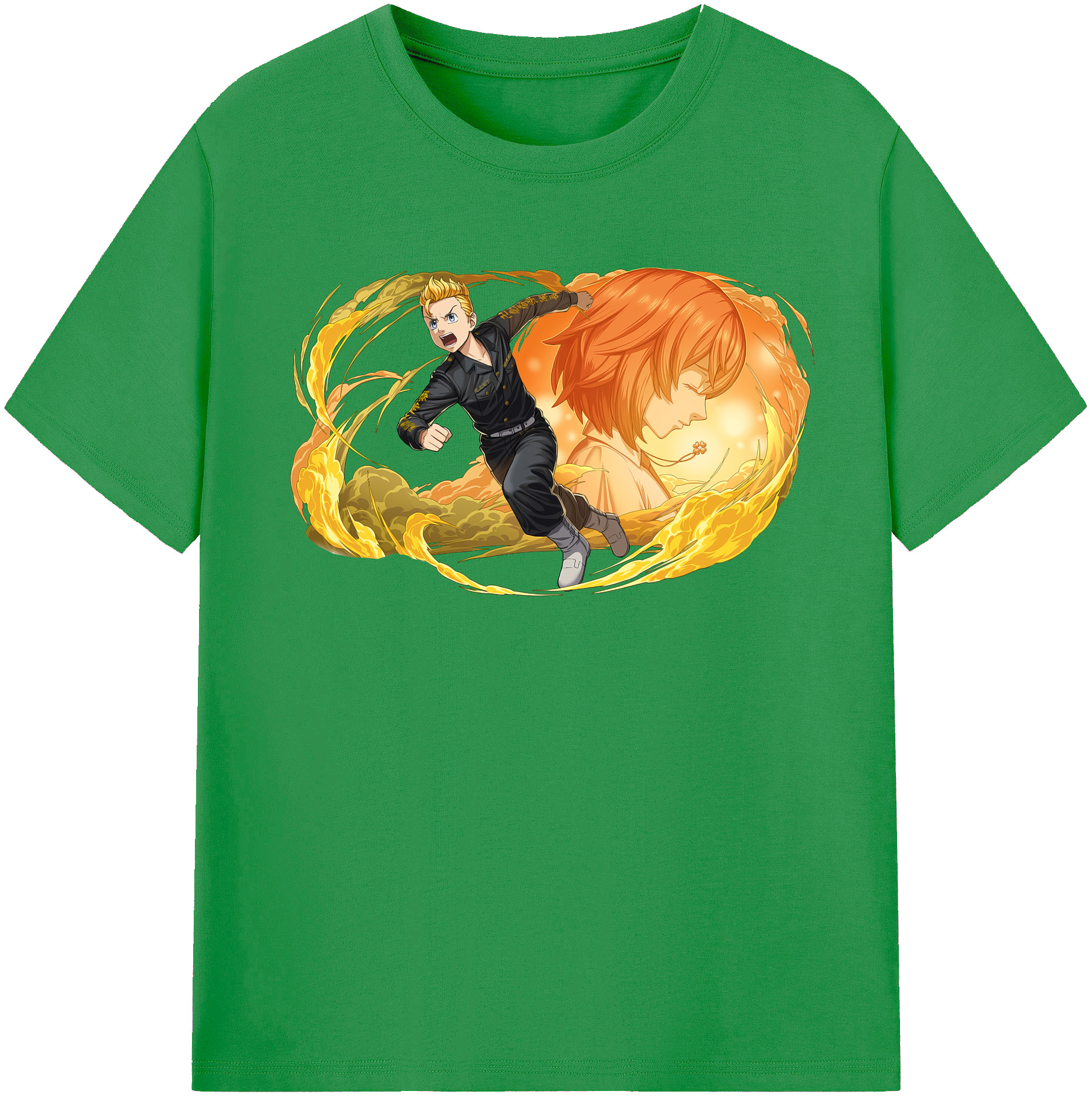 （画像用） 東京リベンジャーズ Tokyo Revengers レディースカジュアルプリントTシャツ（綿100％）
