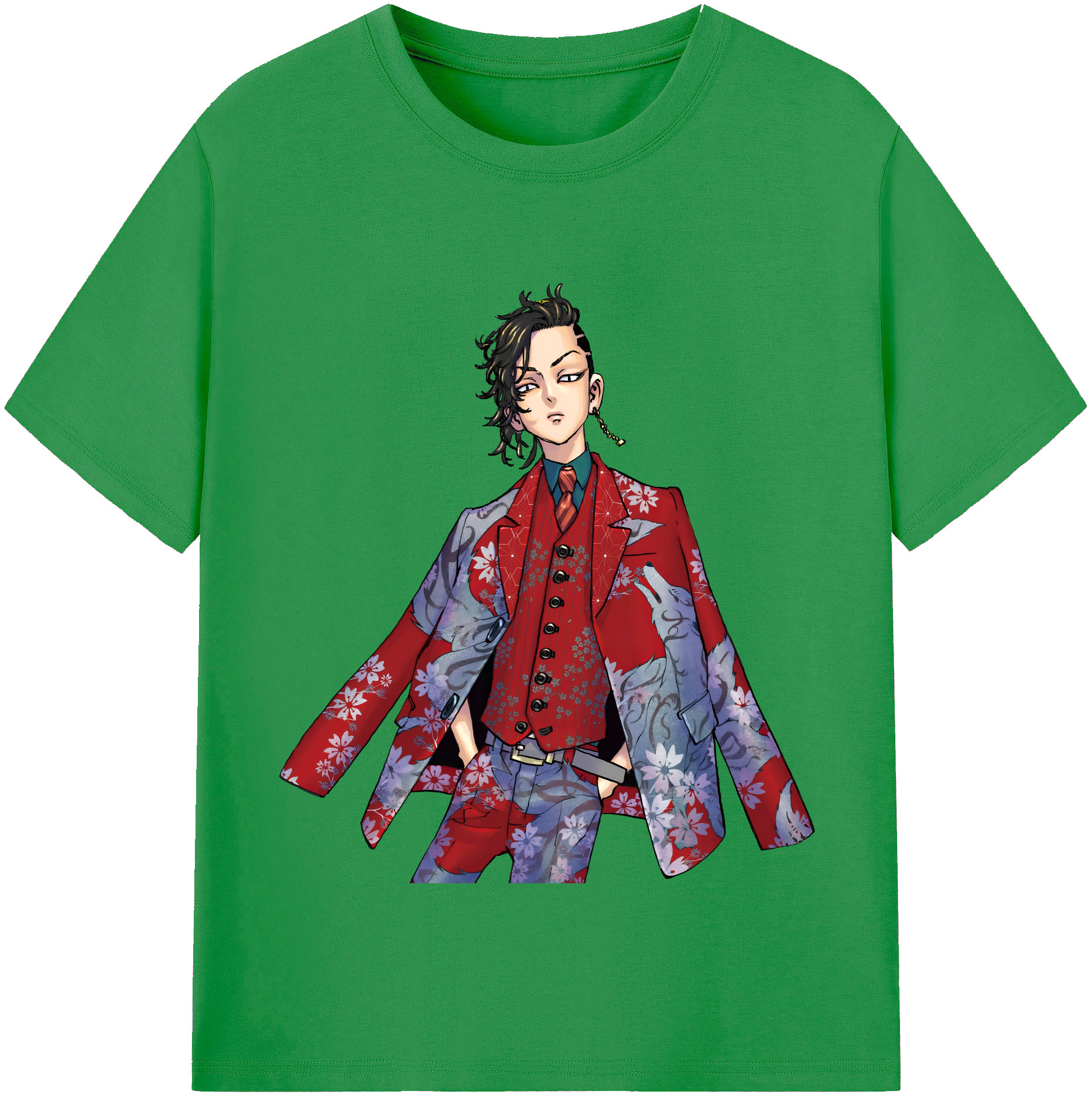 （画像用） 東京リベンジャーズ Tokyo Revengers レディースカジュアルプリントTシャツ（綿100％）