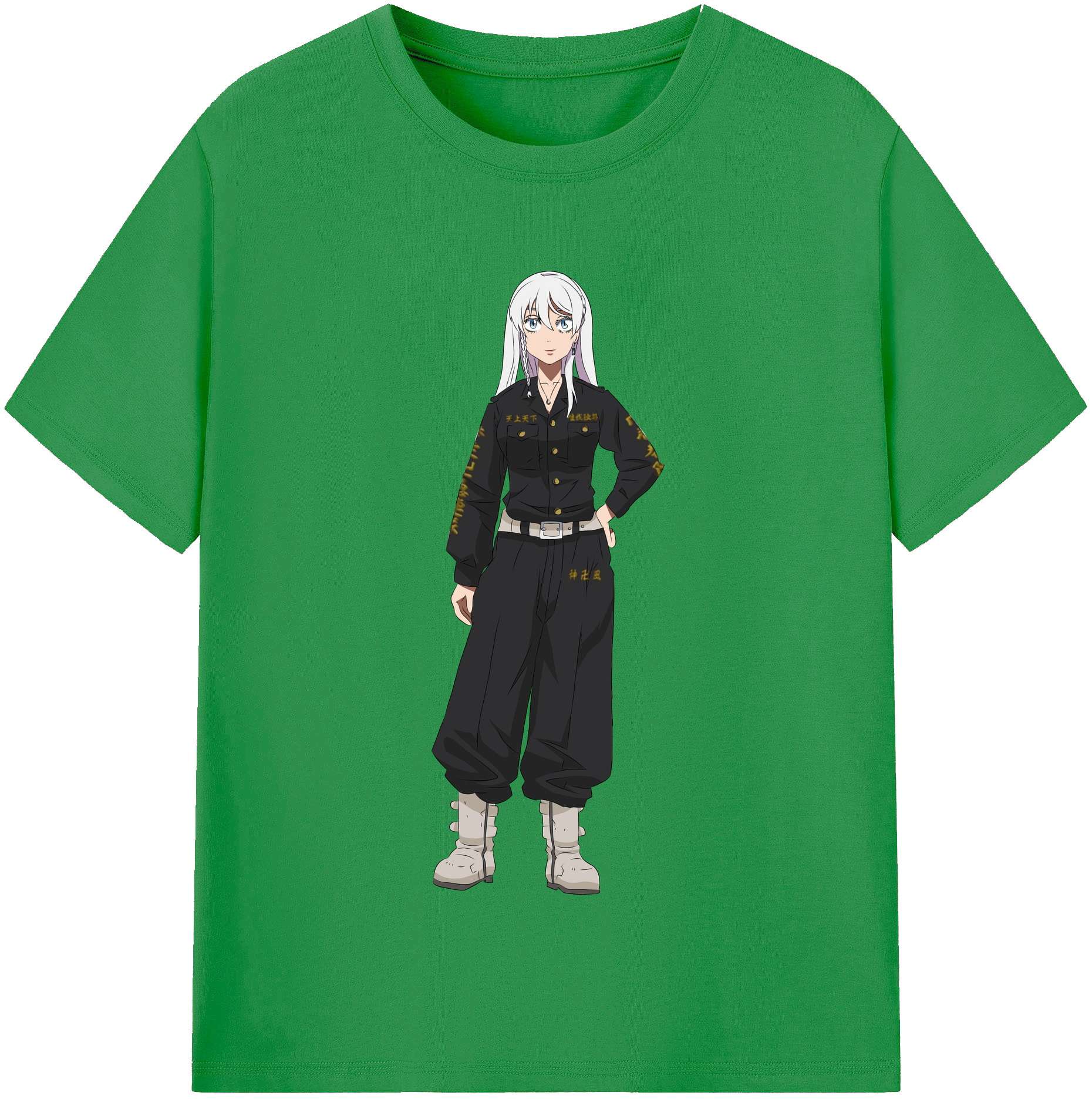 （画像用） 東京リベンジャーズ Tokyo Revengers レディースカジュアルプリントTシャツ（綿100％）