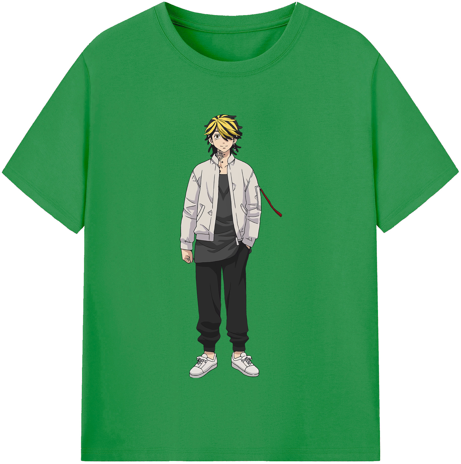 （画像用） 東京リベンジャーズ Tokyo Revengers レディースカジュアルプリントTシャツ（綿100％）