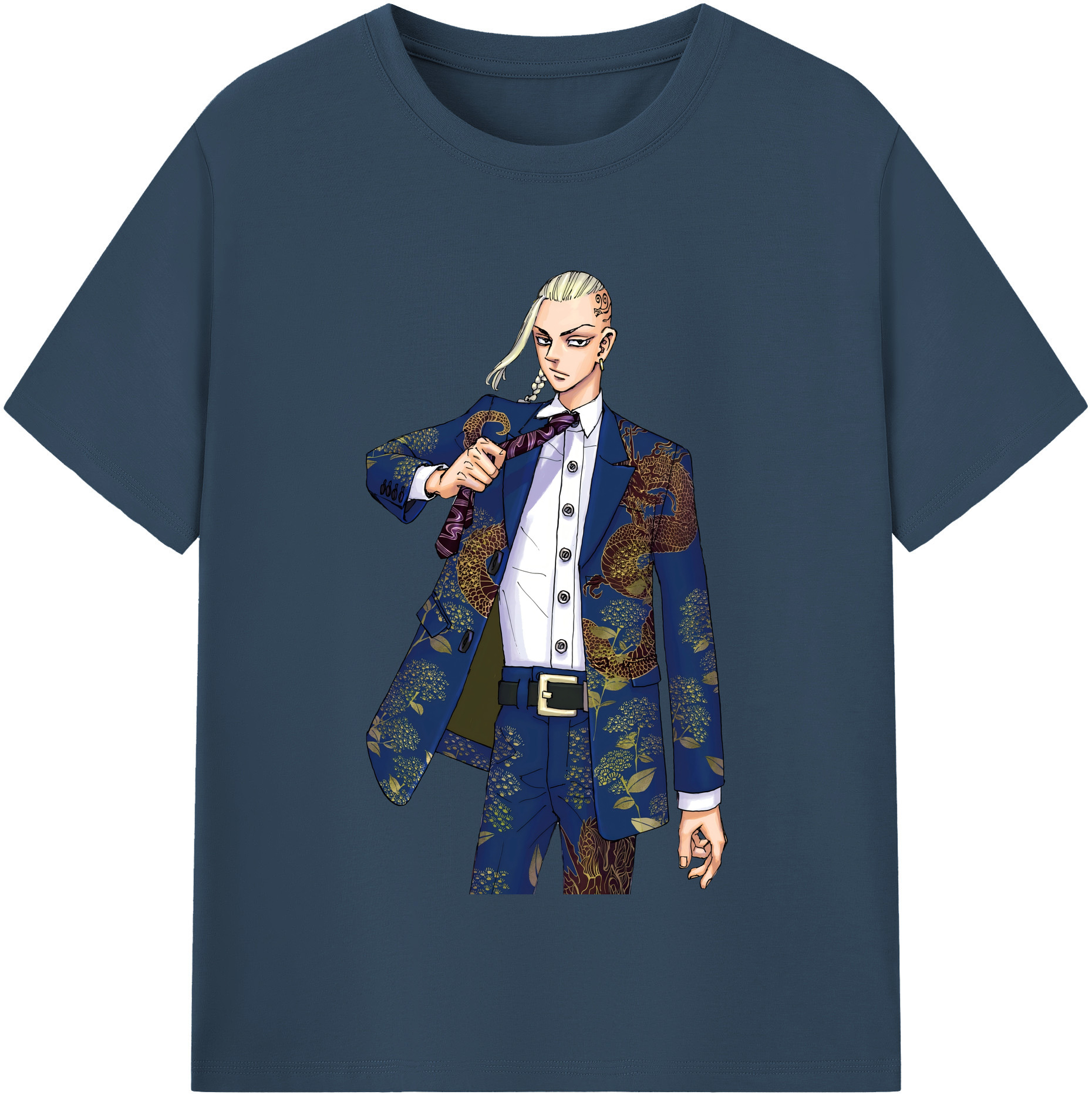 （画像用） 東京リベンジャーズ Tokyo Revengers レディースカジュアルプリントTシャツ（綿100％）