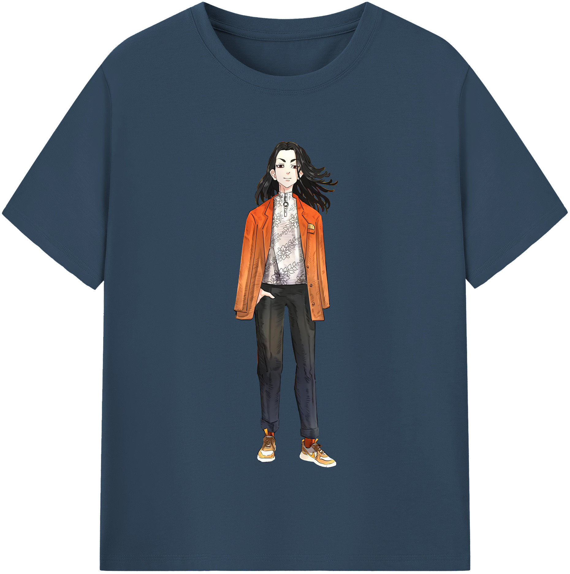 （画像用） 東京リベンジャーズ Tokyo Revengers レディースカジュアルプリントTシャツ（綿100％）