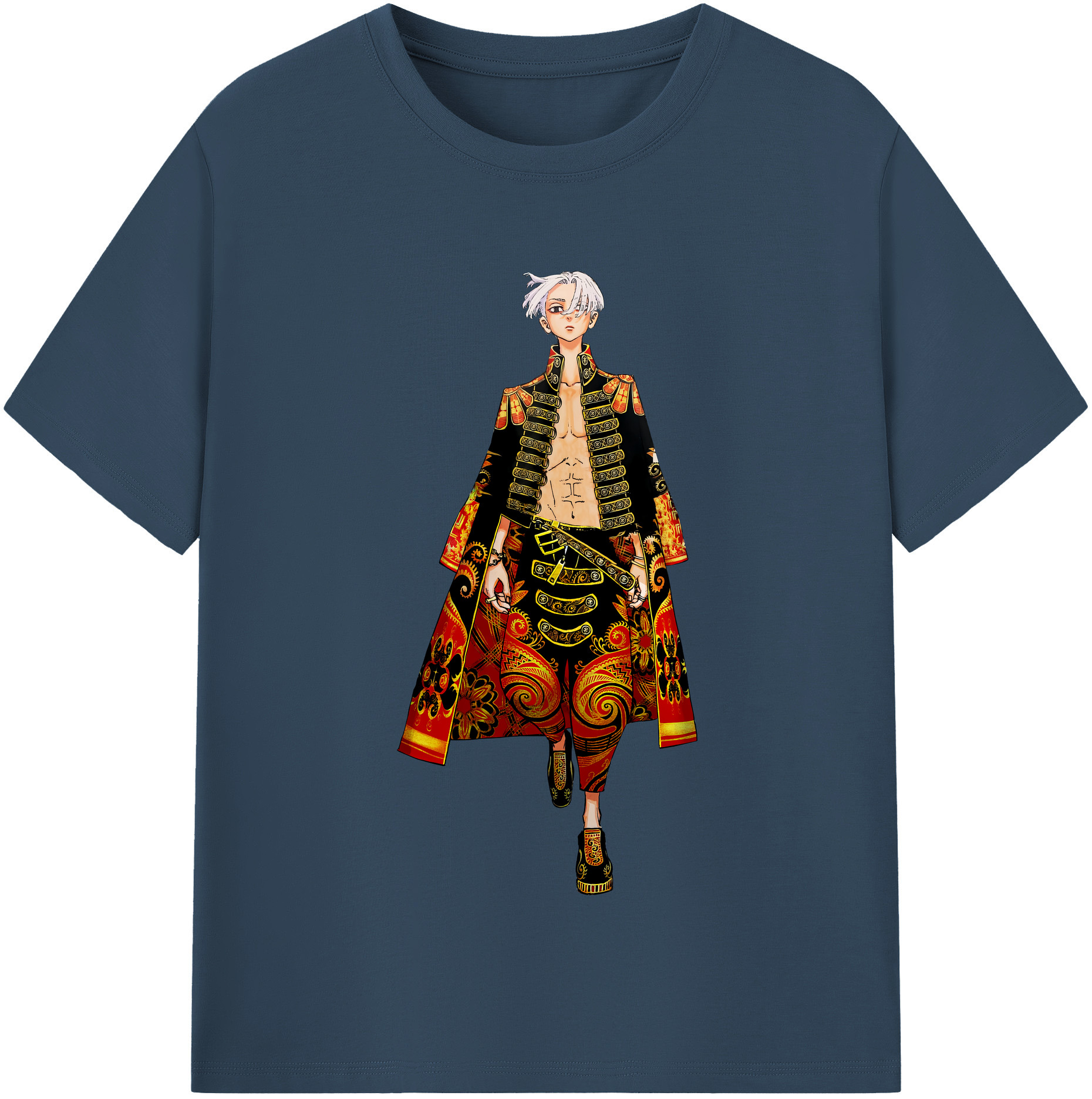 （画像用） 東京リベンジャーズ Tokyo Revengers レディースカジュアルプリントTシャツ（綿100％）