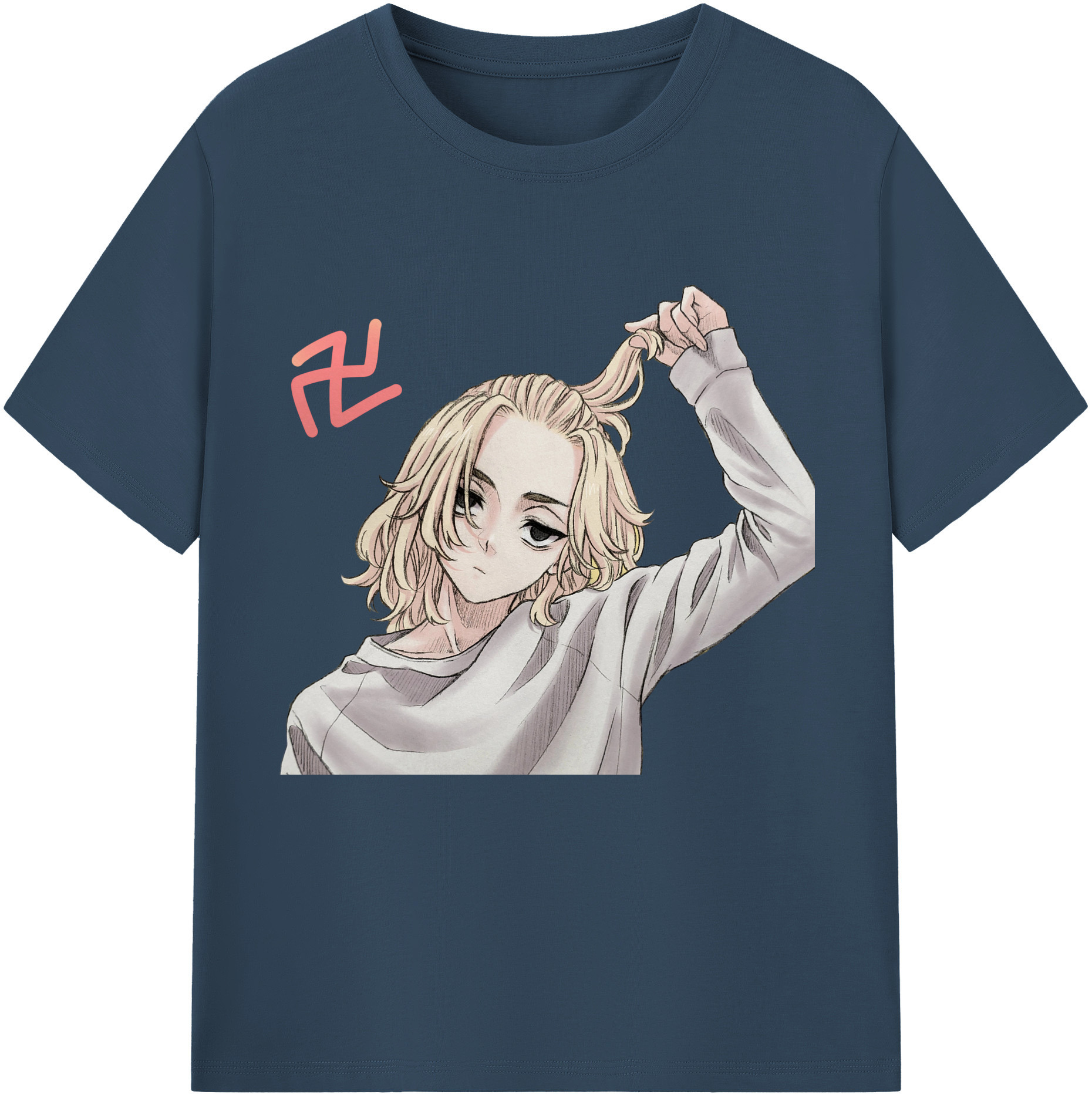 東京リベンジャーズ Tokyo Revengers レディースカジュアルプリントTシャツ（綿100％）