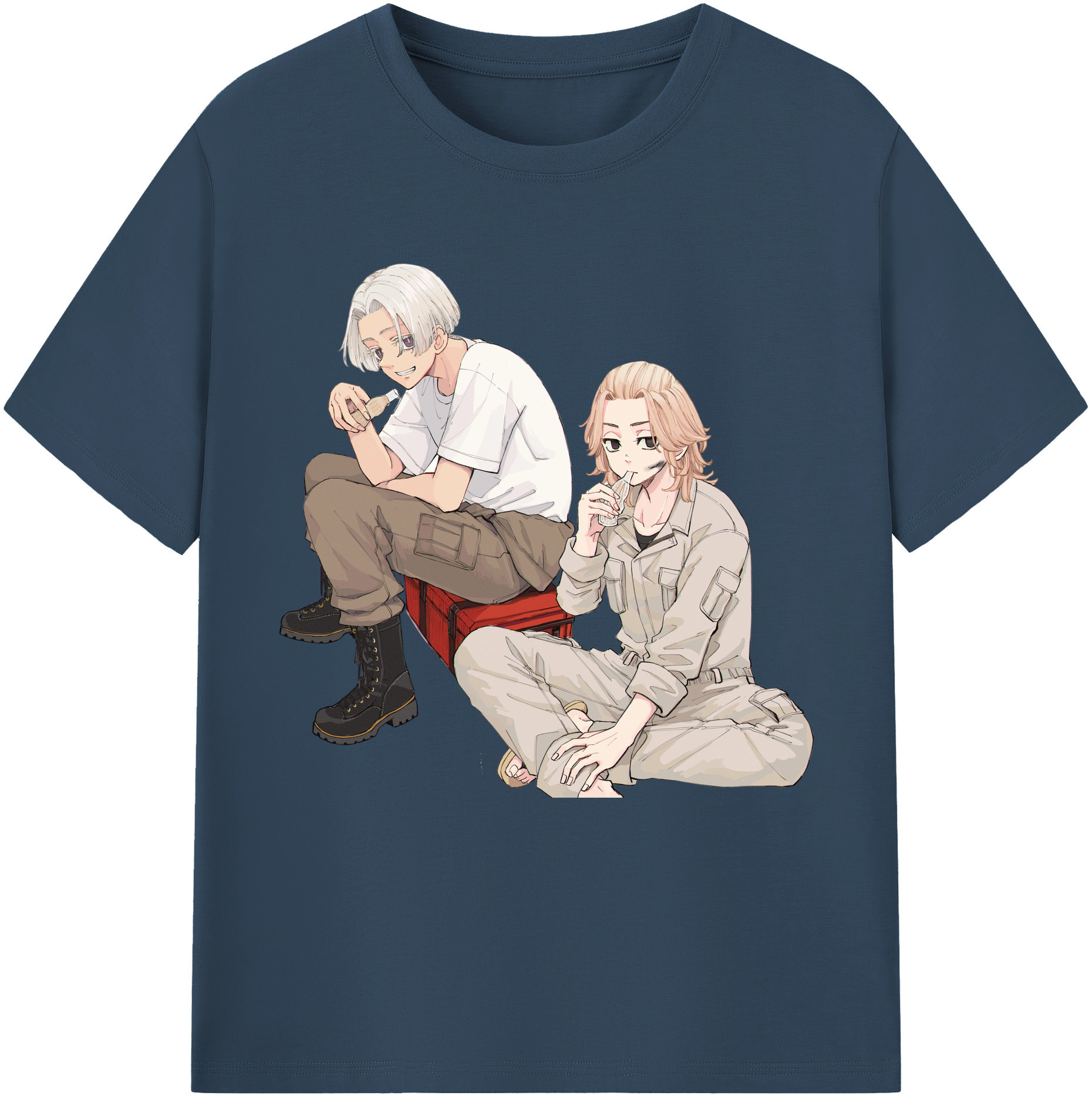 （画像用） 東京リベンジャーズ Tokyo Revengers レディースカジュアルプリントTシャツ（綿100％）
