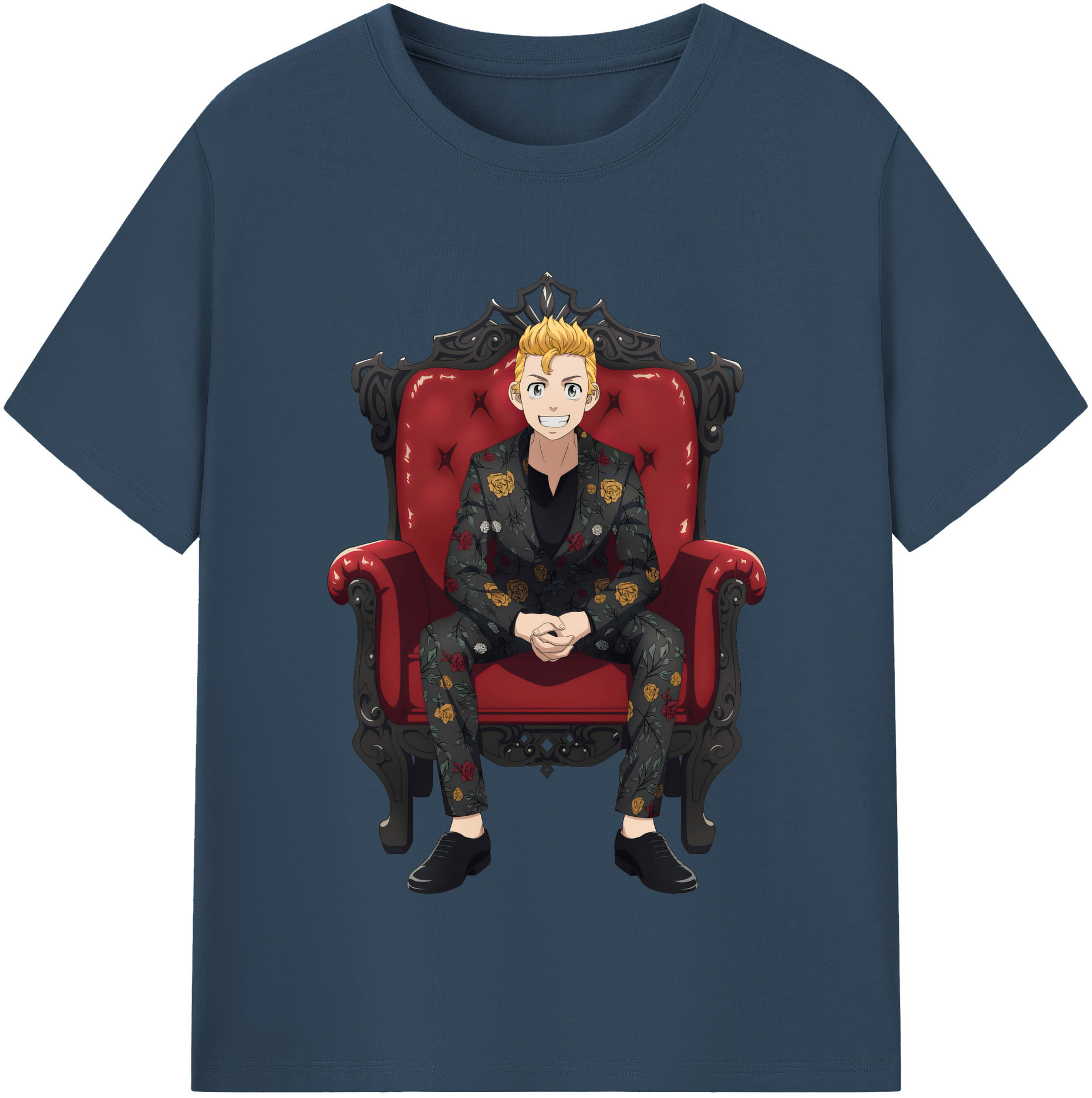 （画像用） 東京リベンジャーズ Tokyo Revengers レディースカジュアルプリントTシャツ（綿100％）