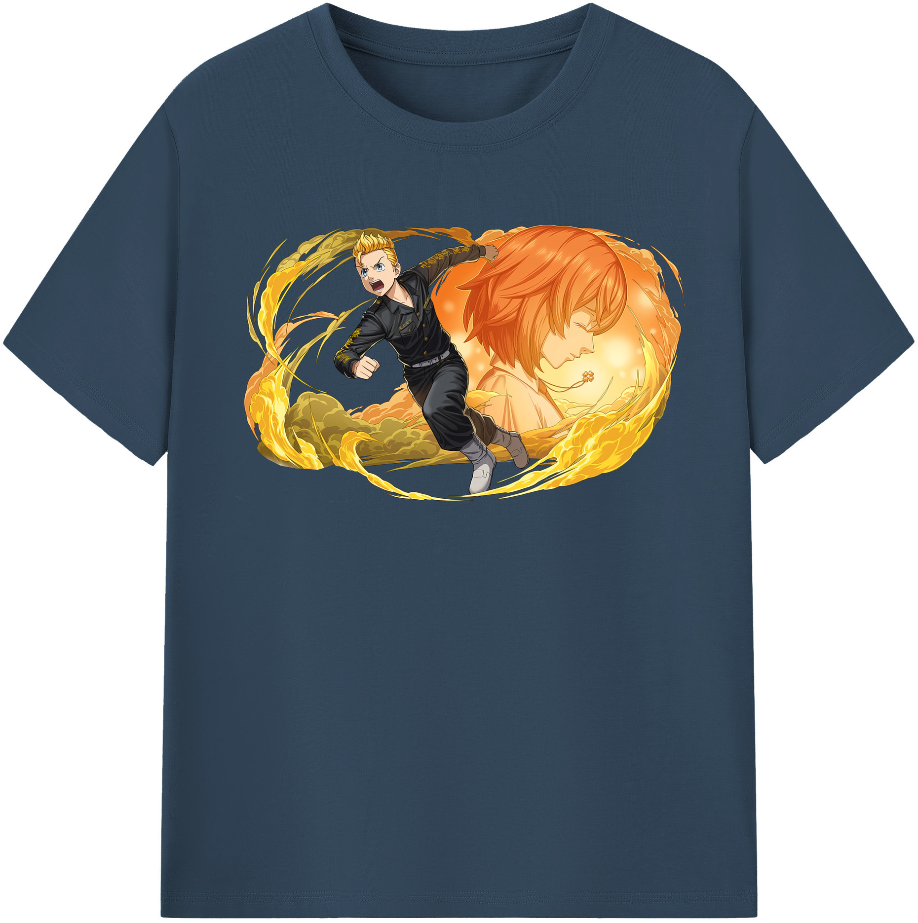 （画像用） 東京リベンジャーズ Tokyo Revengers レディースカジュアルプリントTシャツ（綿100％）