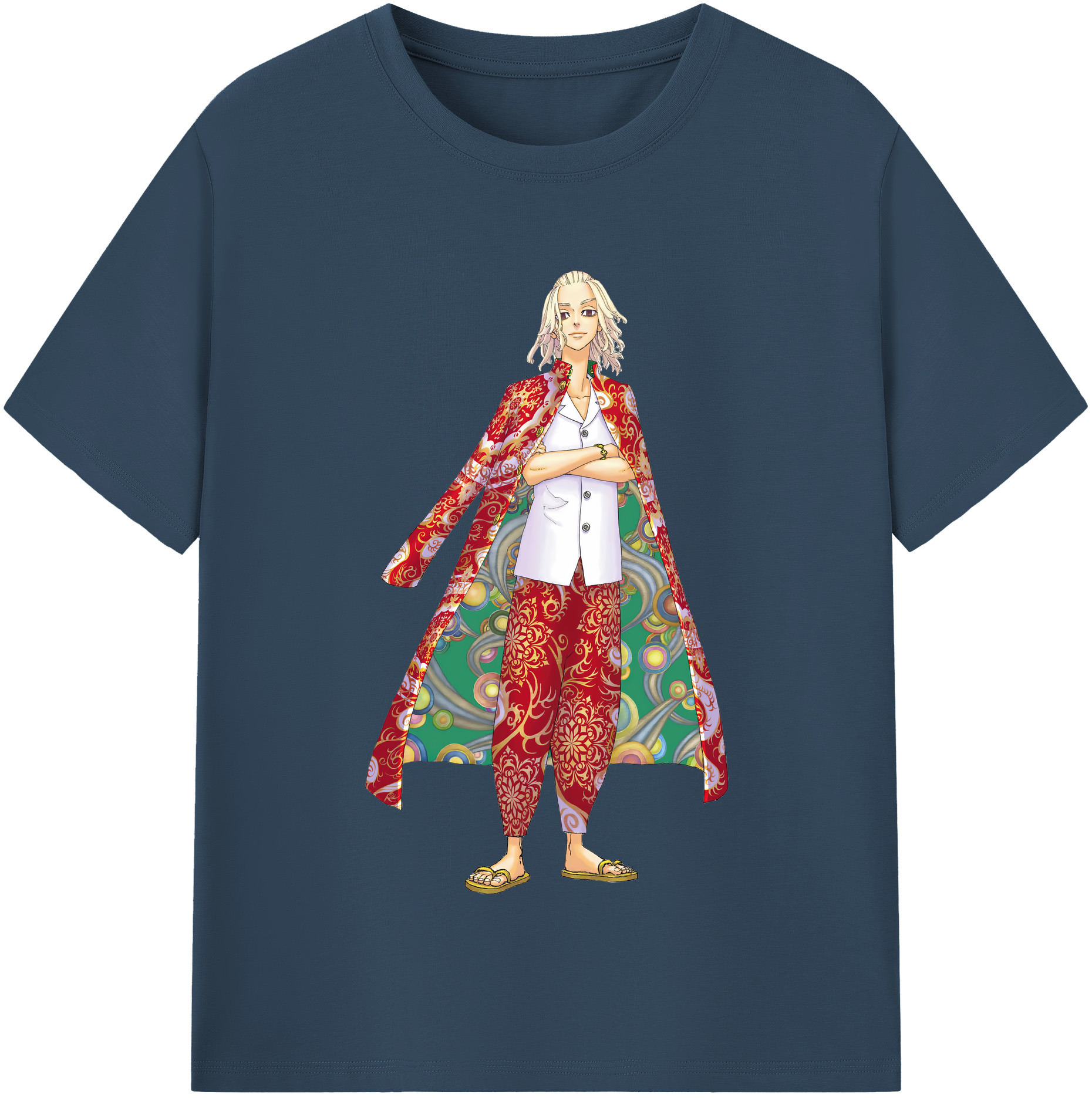 （画像用） 東京リベンジャーズ Tokyo Revengers レディースカジュアルプリントTシャツ（綿100％）
