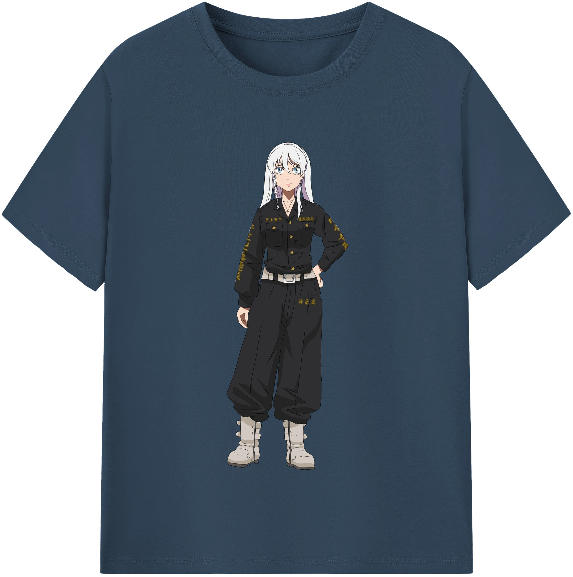 （画像用） 東京リベンジャーズ Tokyo Revengers レディースカジュアルプリントTシャツ（綿100％）