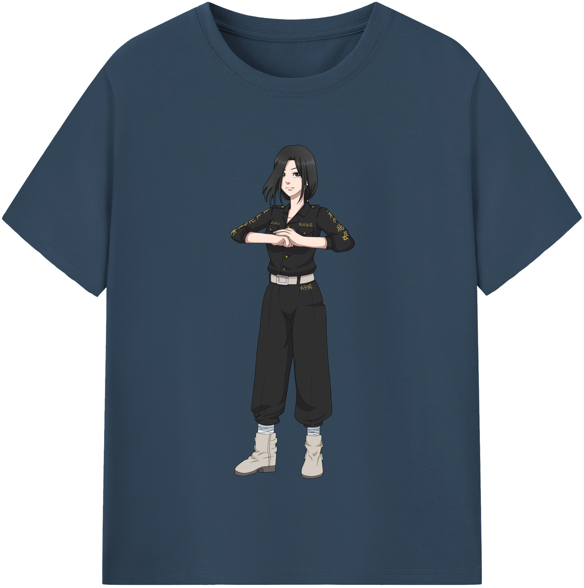 （画像用） 東京リベンジャーズ Tokyo Revengers レディースカジュアルプリントTシャツ（綿100％）