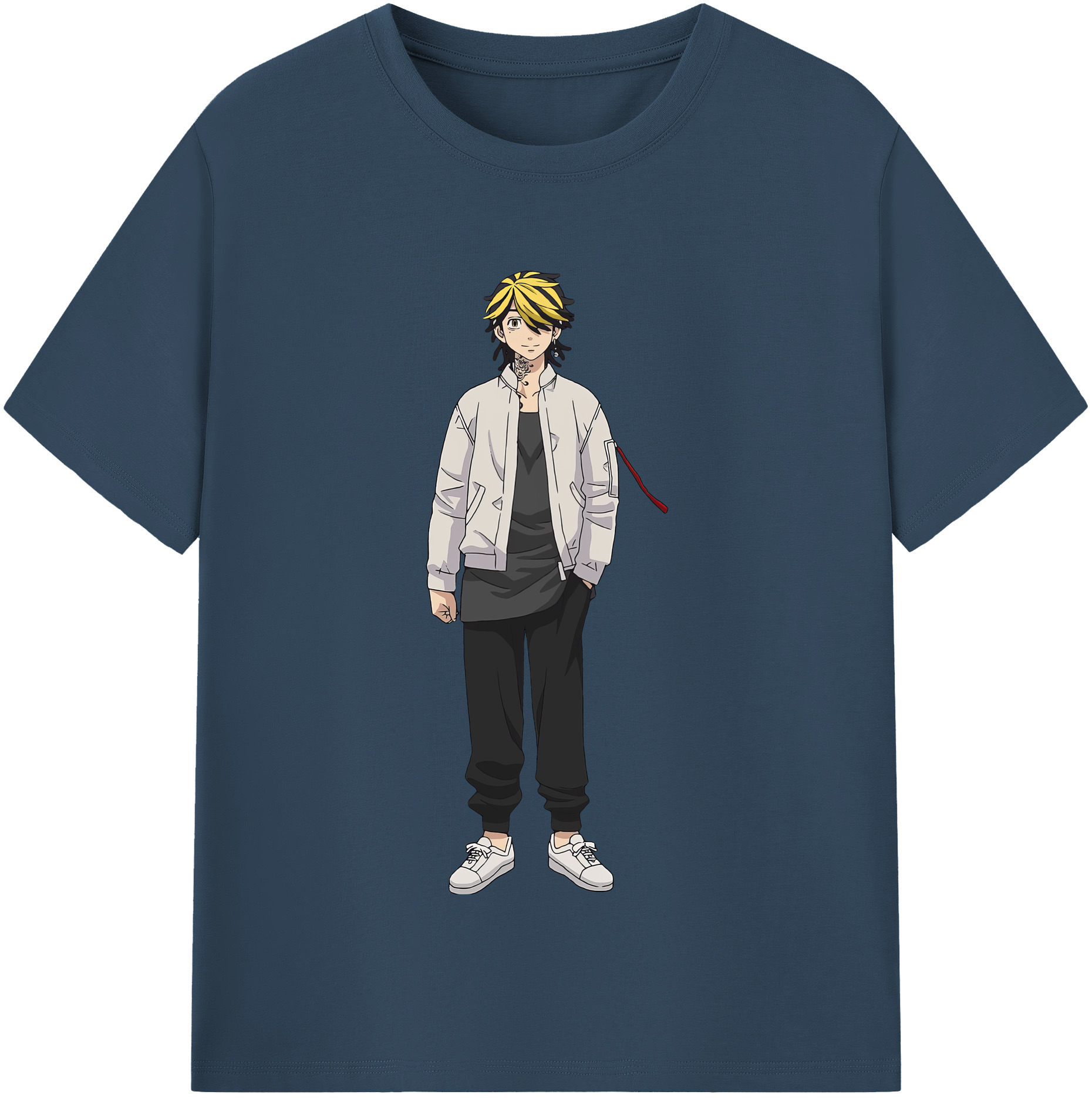 （画像用） 東京リベンジャーズ Tokyo Revengers レディースカジュアルプリントTシャツ（綿100％）