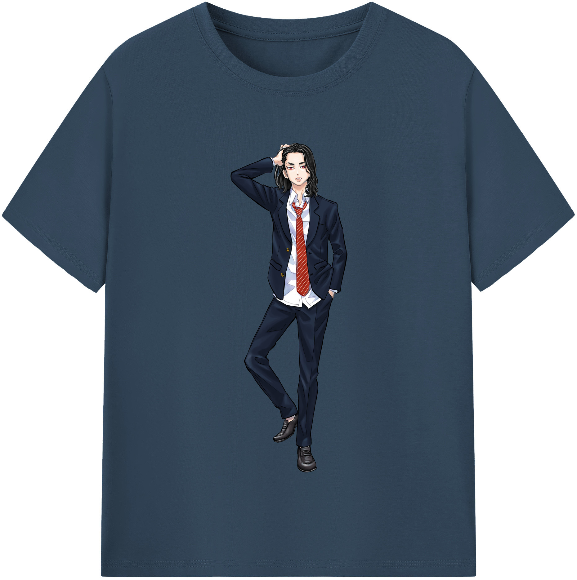 （画像用） 東京リベンジャーズ Tokyo Revengers レディースカジュアルプリントTシャツ（綿100％）