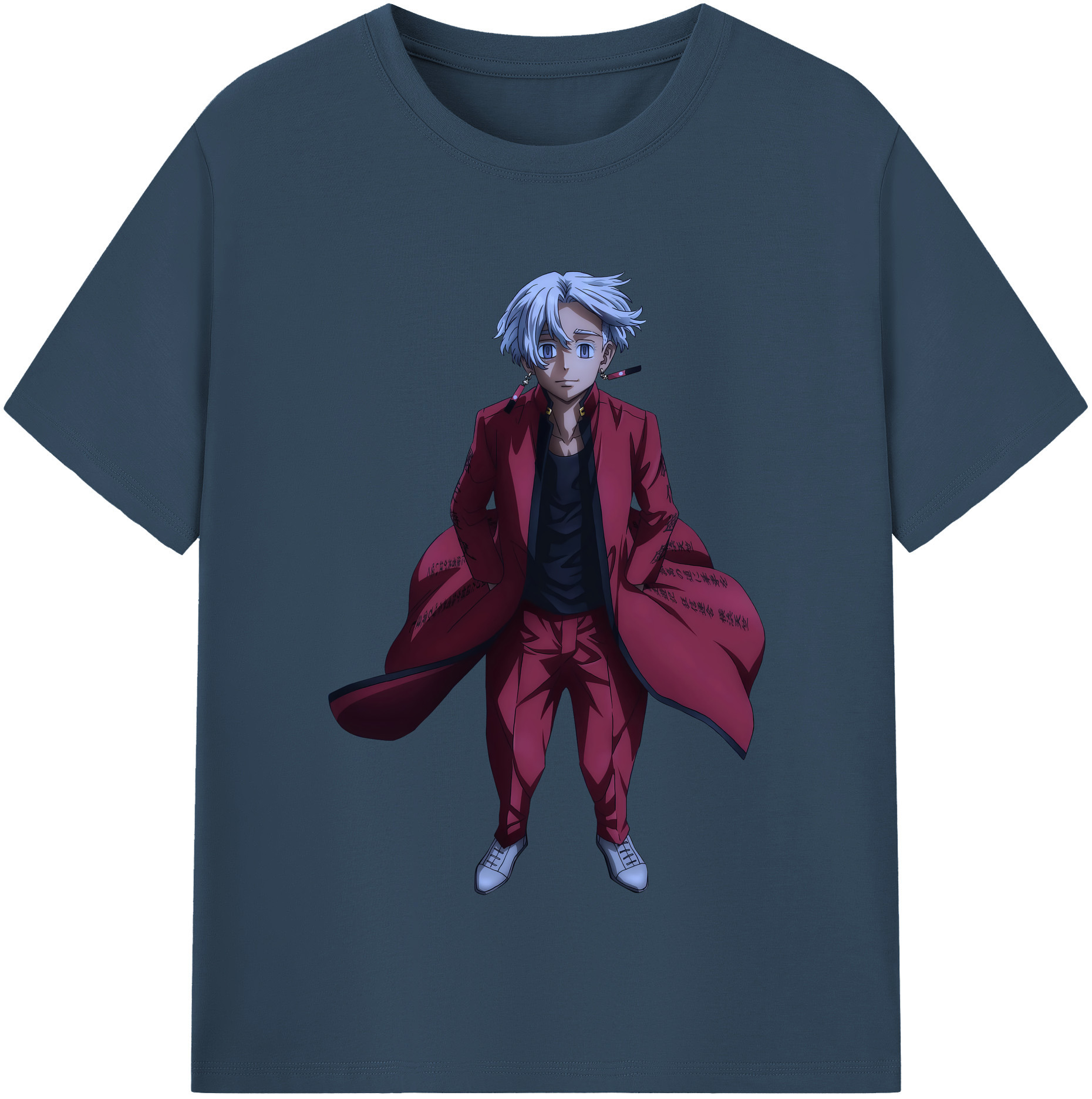 （画像用） 東京リベンジャーズ Tokyo Revengers レディースカジュアルプリントTシャツ（綿100％）