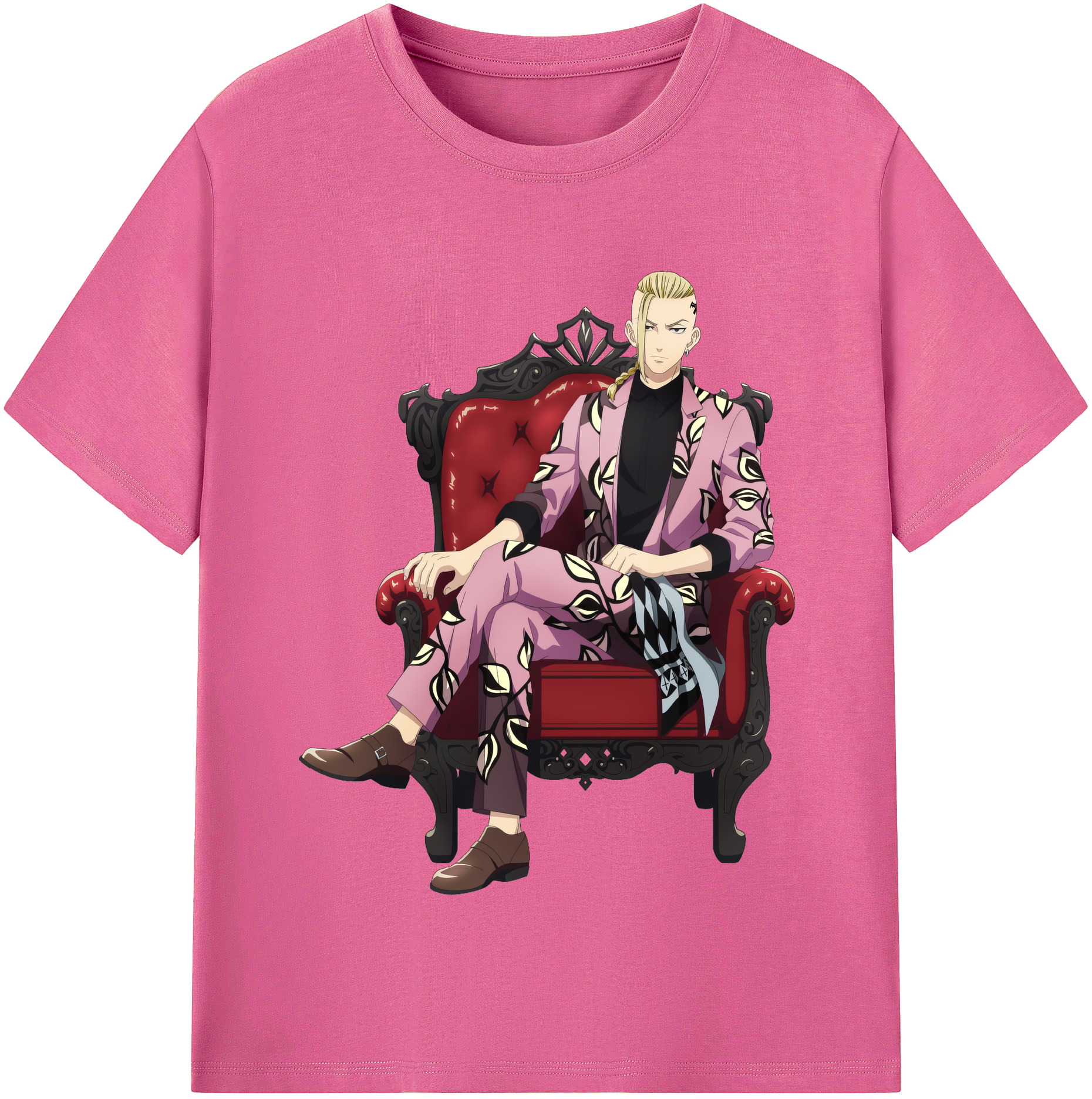 （画像用） 東京リベンジャーズ Tokyo Revengers レディースカジュアルプリントTシャツ（綿100％）