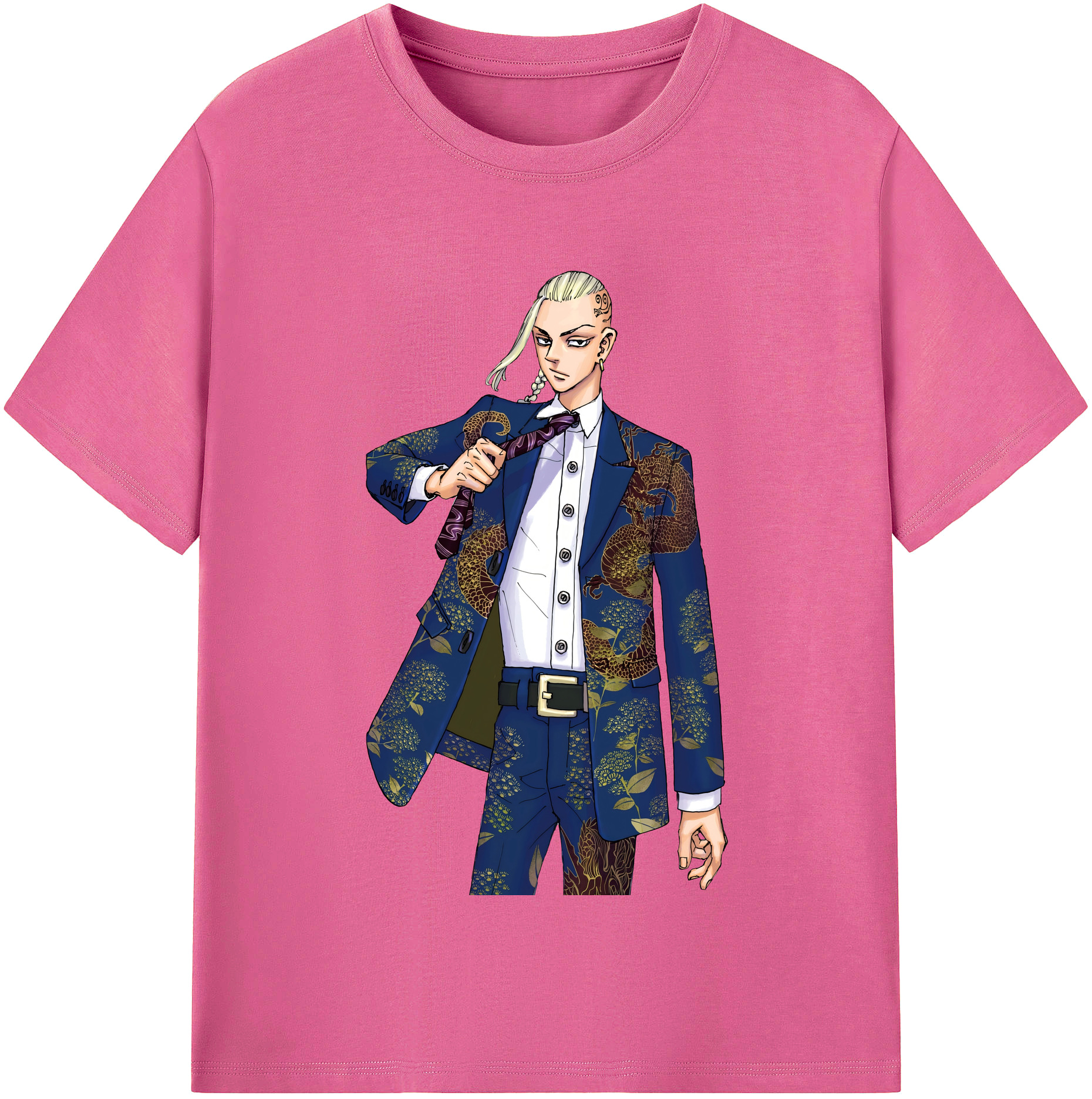 （画像用） 東京リベンジャーズ Tokyo Revengers レディースカジュアルプリントTシャツ（綿100％）