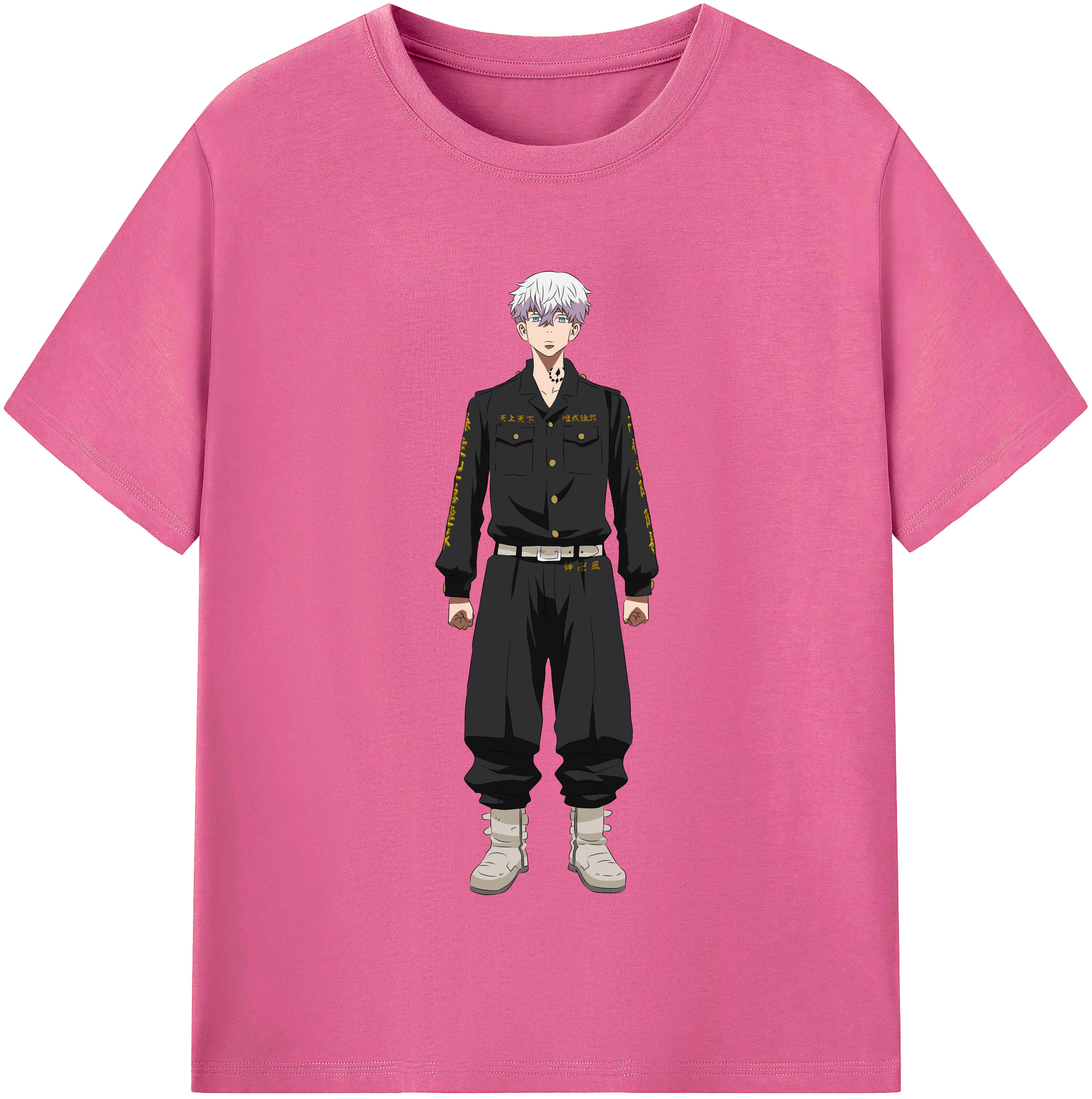 （画像用） 東京リベンジャーズ Tokyo Revengers レディースカジュアルプリントTシャツ（綿100％）
