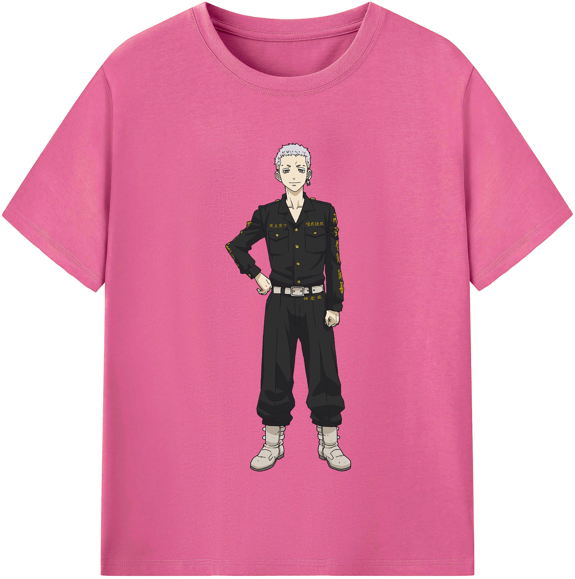 （画像用） 東京リベンジャーズ Tokyo Revengers レディースカジュアルプリントTシャツ（綿100％）